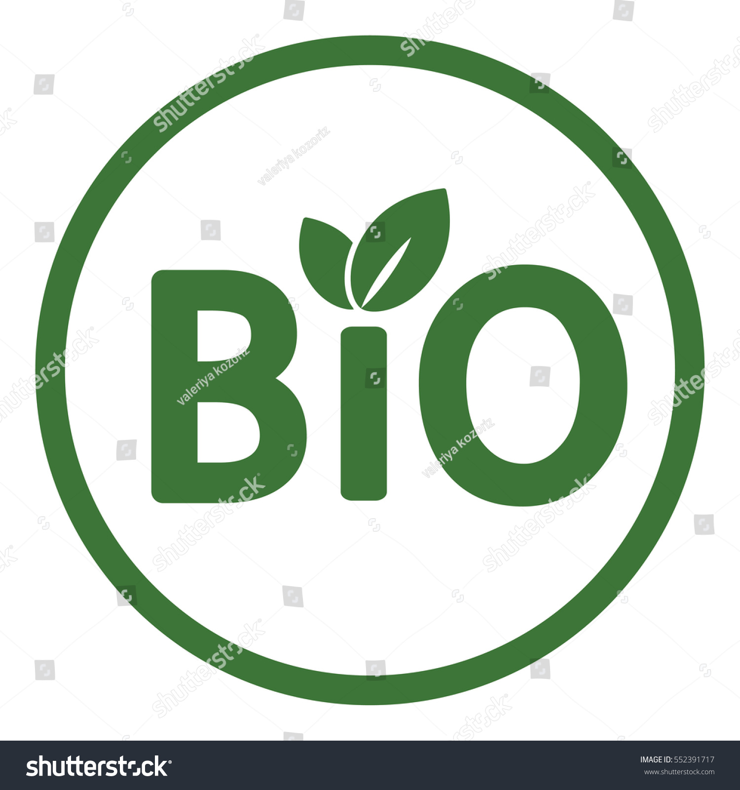 Bio Sign Character Biology Emblem Label Stock Vector (Royalty Free ...