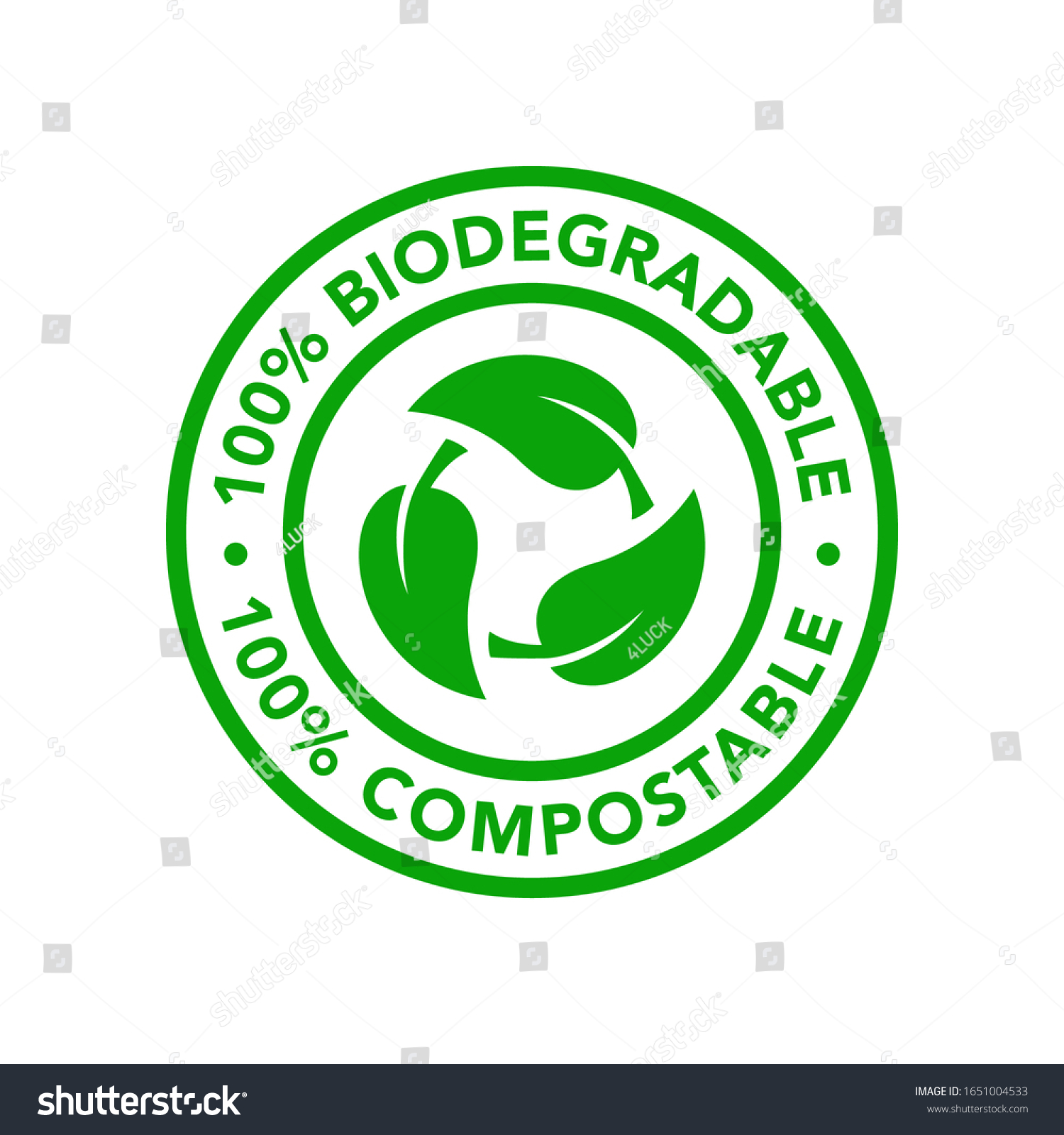 SVG of Biodegradable and compostable icon product vector image svg