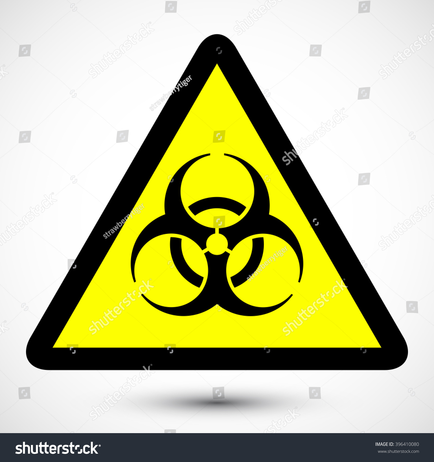 biohazard symbol on background isolated vector のベクター画像素材
