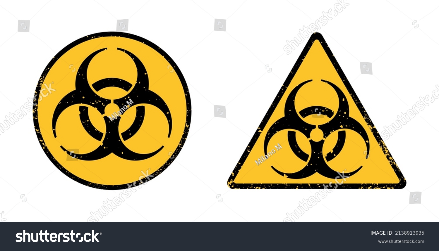 Biological Hazard Symbolbiohazard Warning Sign Stock Vector (Royalty ...
