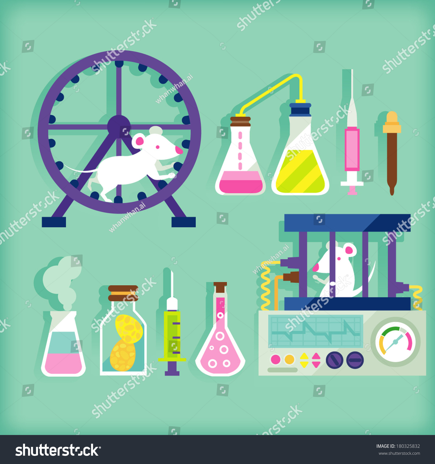 Biology Laboratory Stock Vector (Royalty Free) 180325832 | Shutterstock