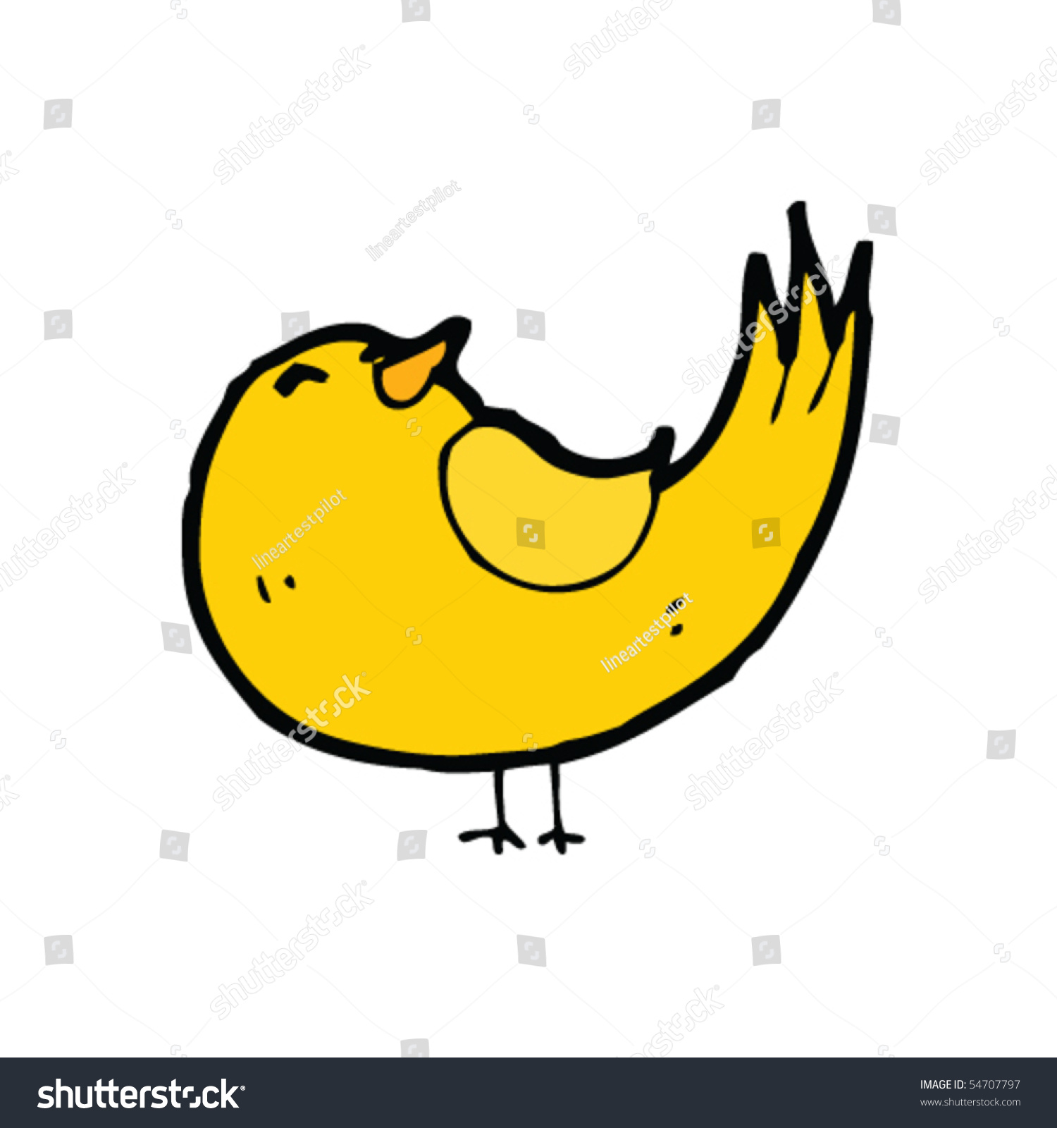 Bird Cartoon Stock Vector Illustration 54707797 : Shutterstock