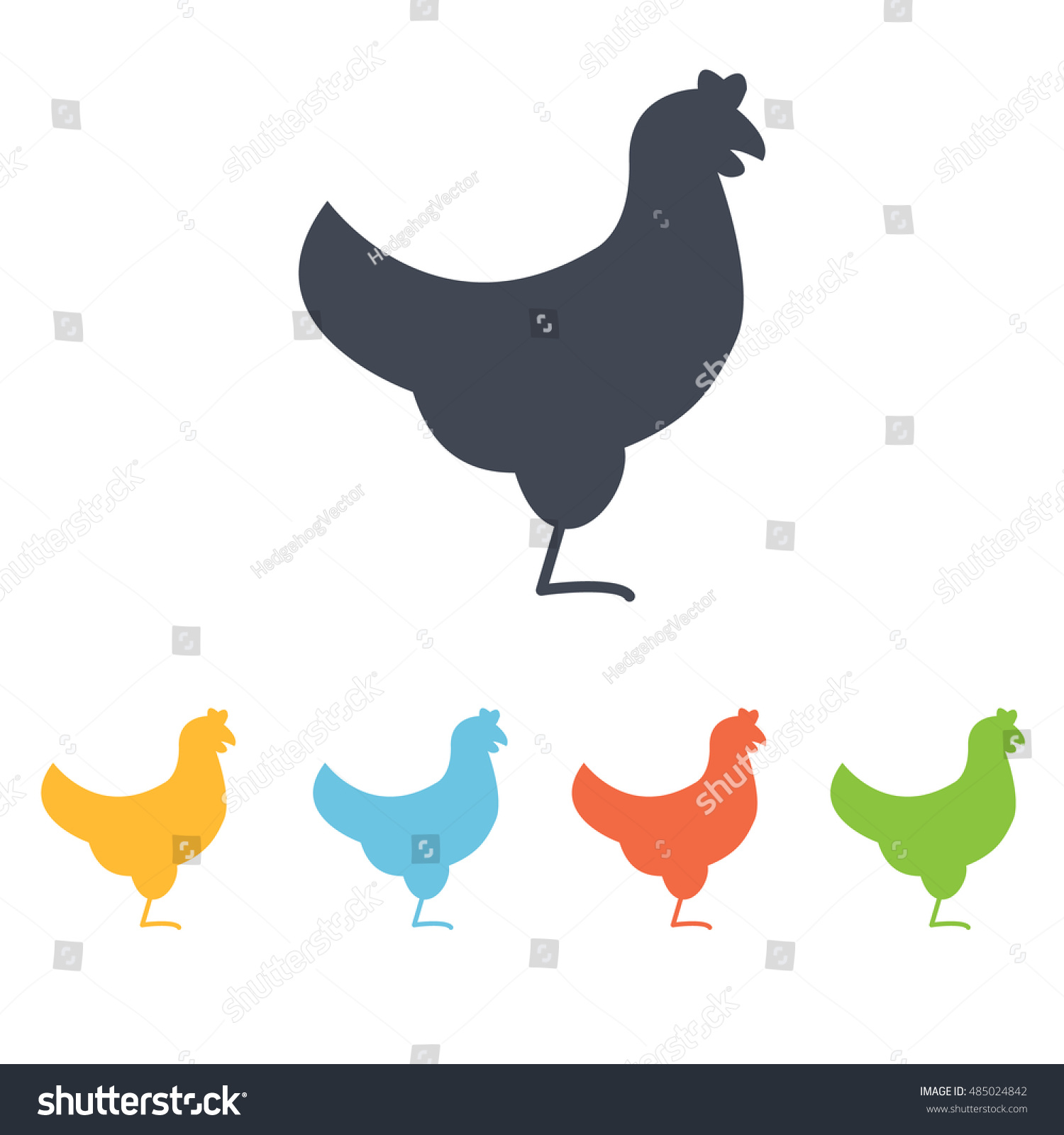 Bird Icon Stock Vector Illustration 485024842 : Shutterstock