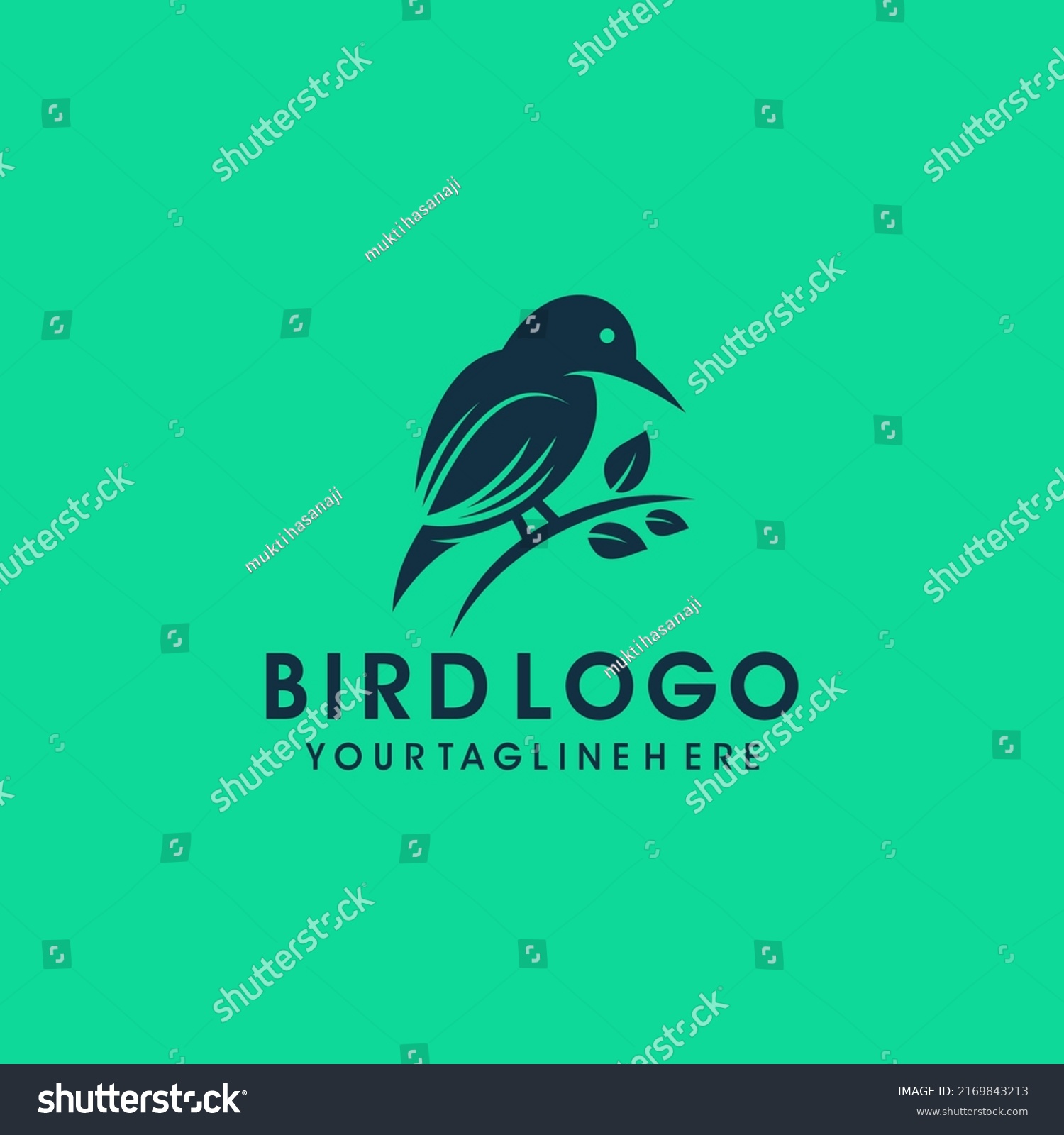 SVG of Bird logo design vector template svg