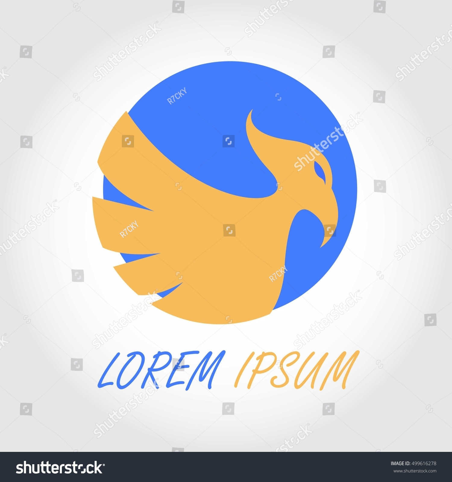 Bird Logo Circle Stock Vector 499616278 - Shutterstock