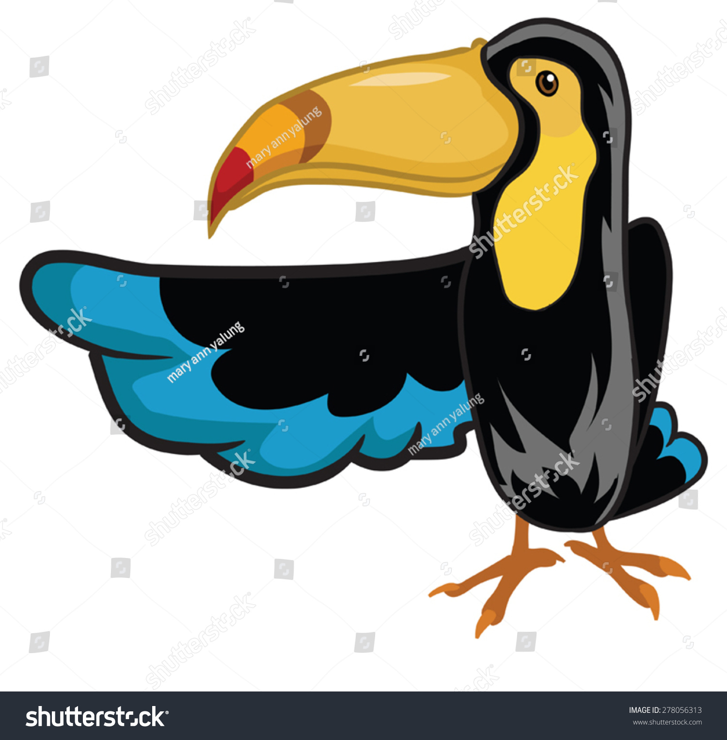 Bird Pointing Stock Vector 278056313 - Shutterstock