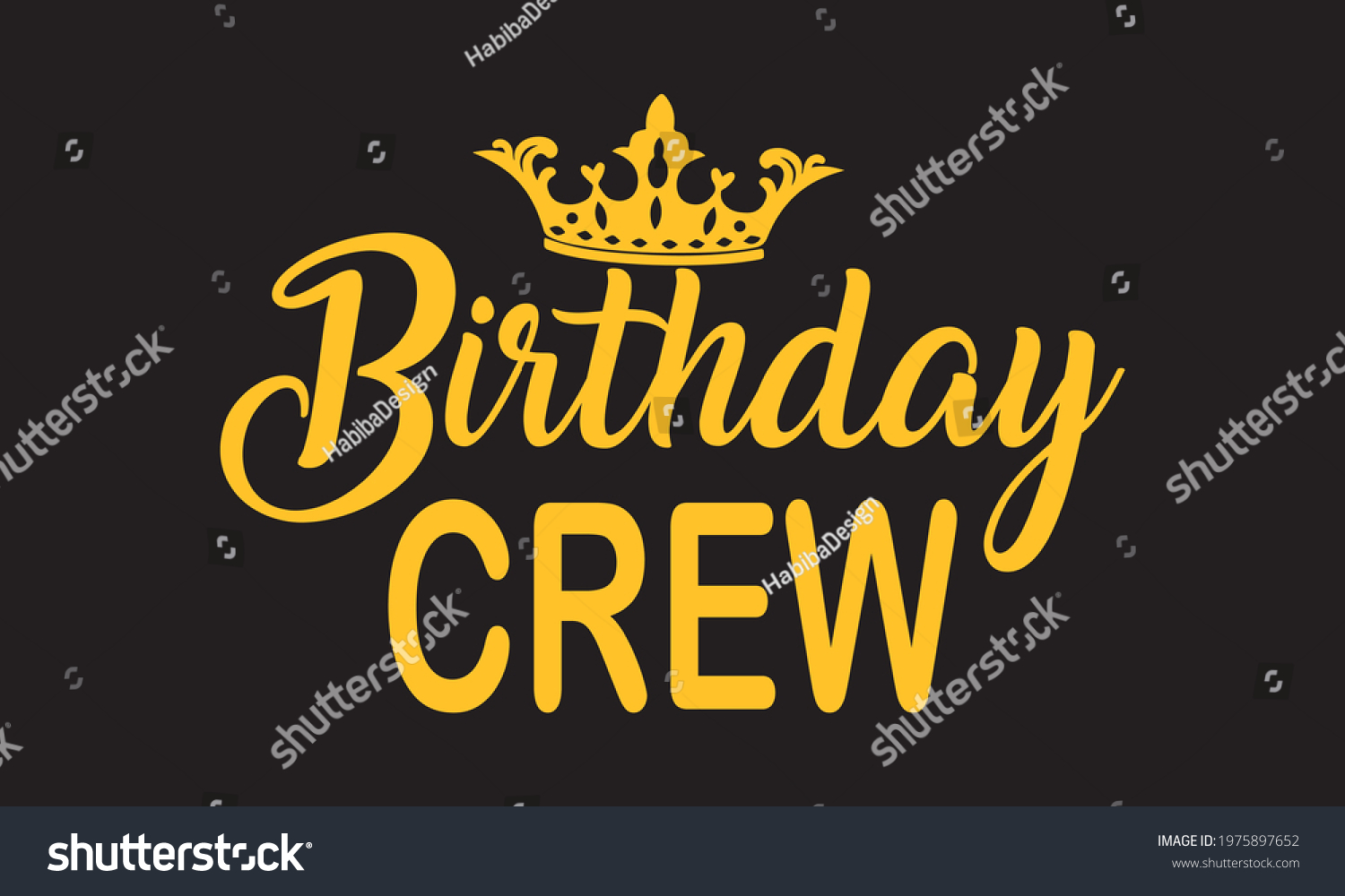 SVG of Birthday Crew Vector Design and Clip Art svg