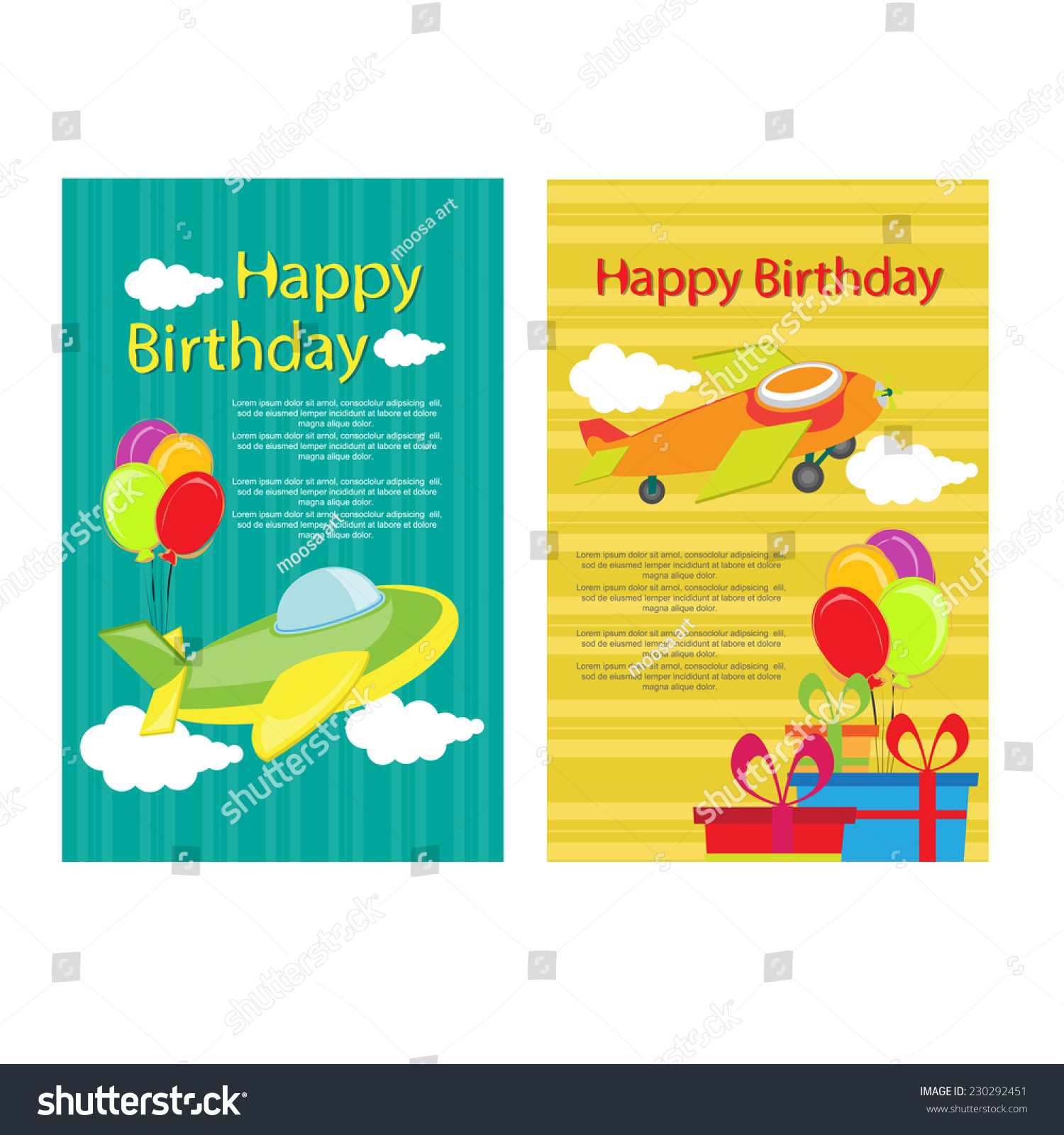 Birthday Invitation Vector Stock Vector (Royalty Free) 230292451