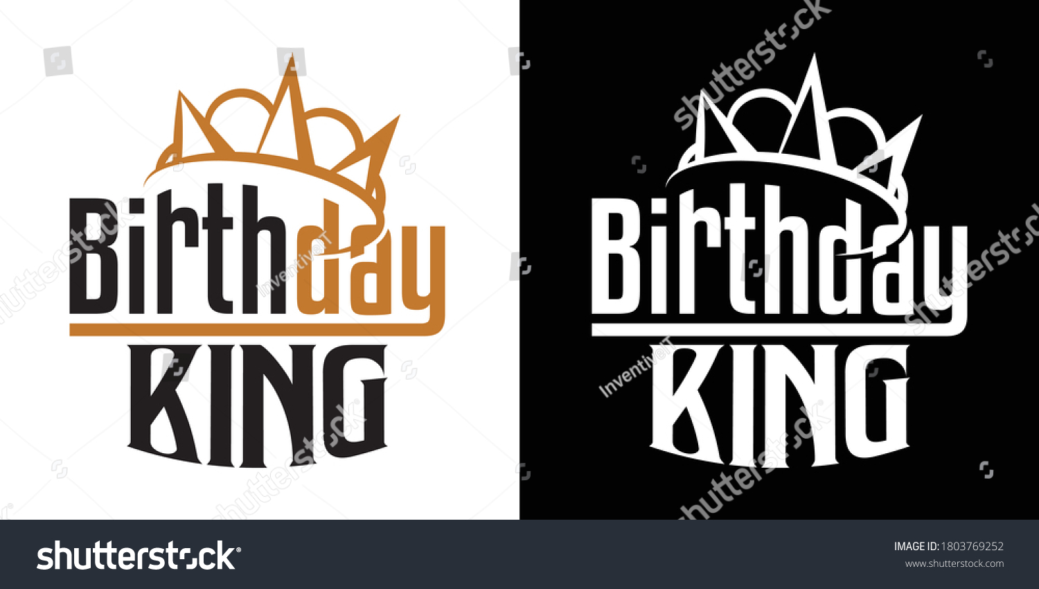 SVG of Birthday King Printable Vector Illustration svg