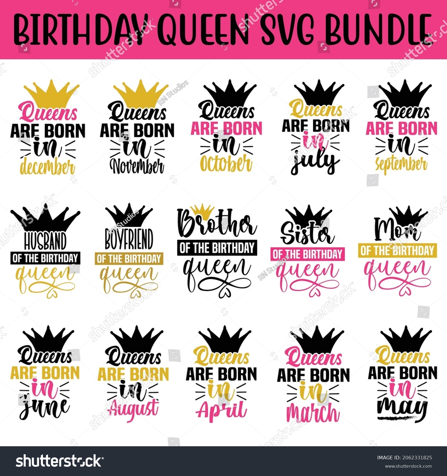 SVG of Birthday SVG Bundle.Birthday  T-shirt Design SVG Bundle. svg
