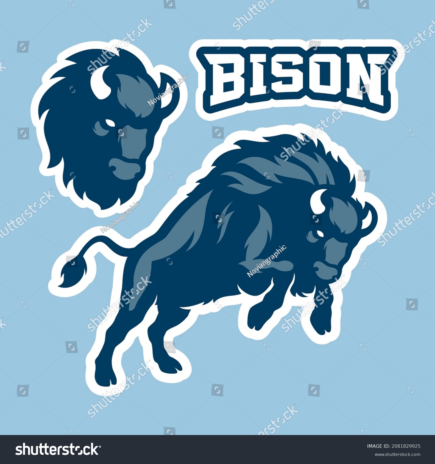 8,489 Bison Mascot Images, Stock Photos & Vectors | Shutterstock