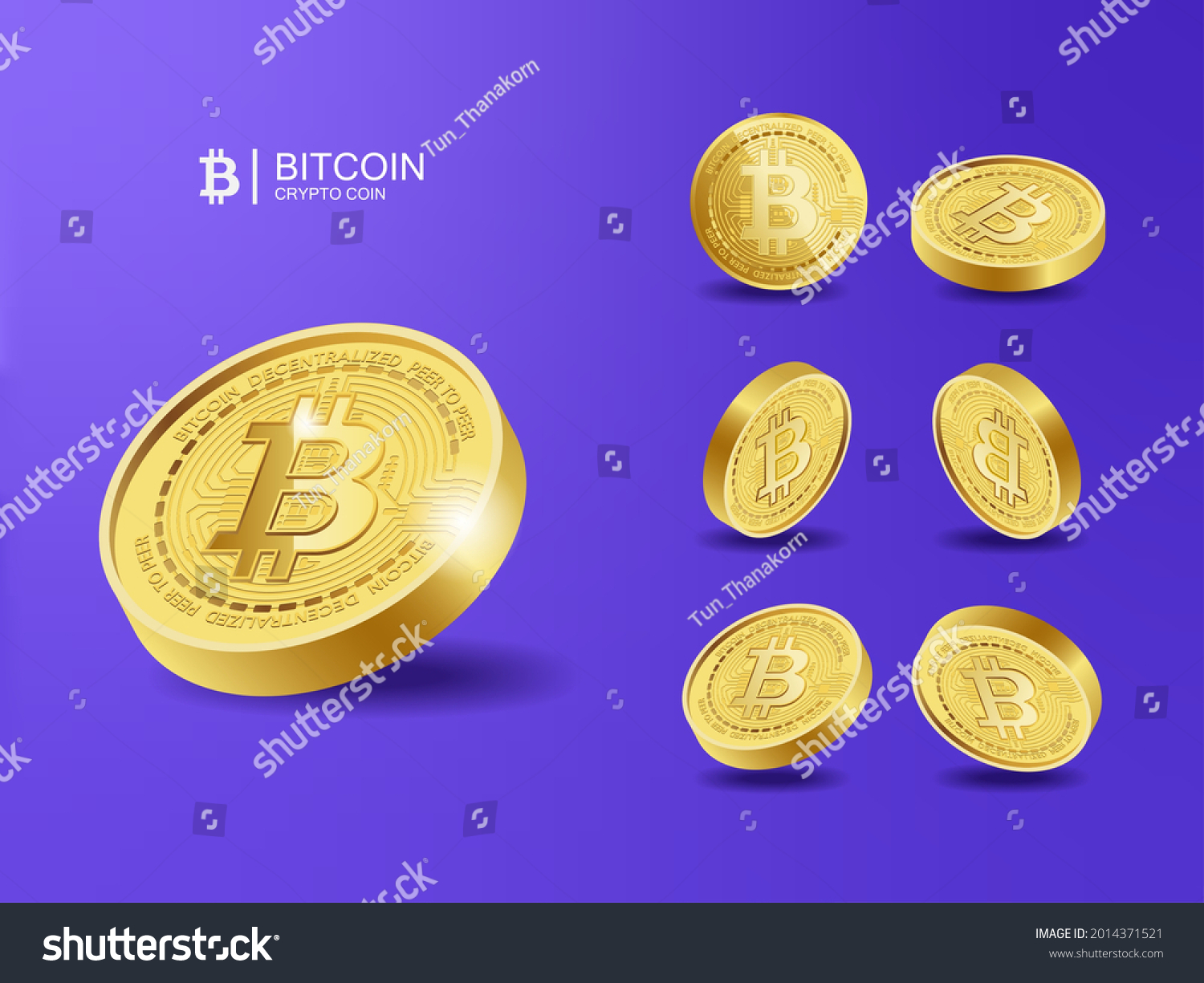 SVG of Bitcoin BTC Cryptocurrency Coins. Perspective Illustration about Crypto Coins. svg