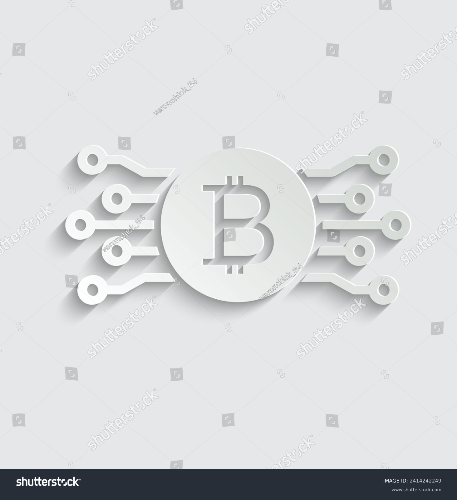 SVG of Bitcoin mining icon vector cryptocurrency icon svg