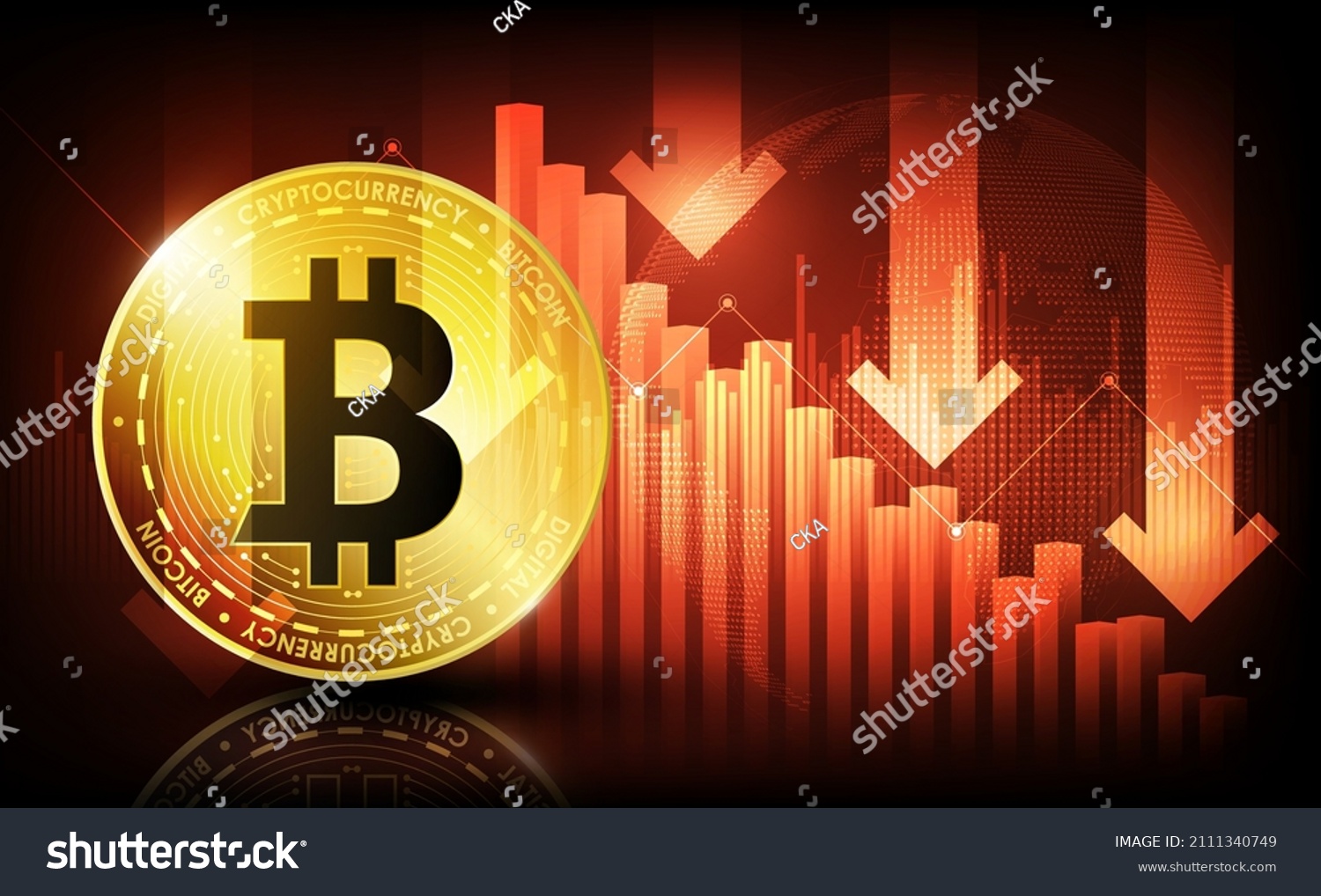 Bitcoin Price Falling Concept Bitcoin Digital Stock Vector Royalty bitcoin-price-falling-concept-bitcoin-digital-stock-vector-royalty