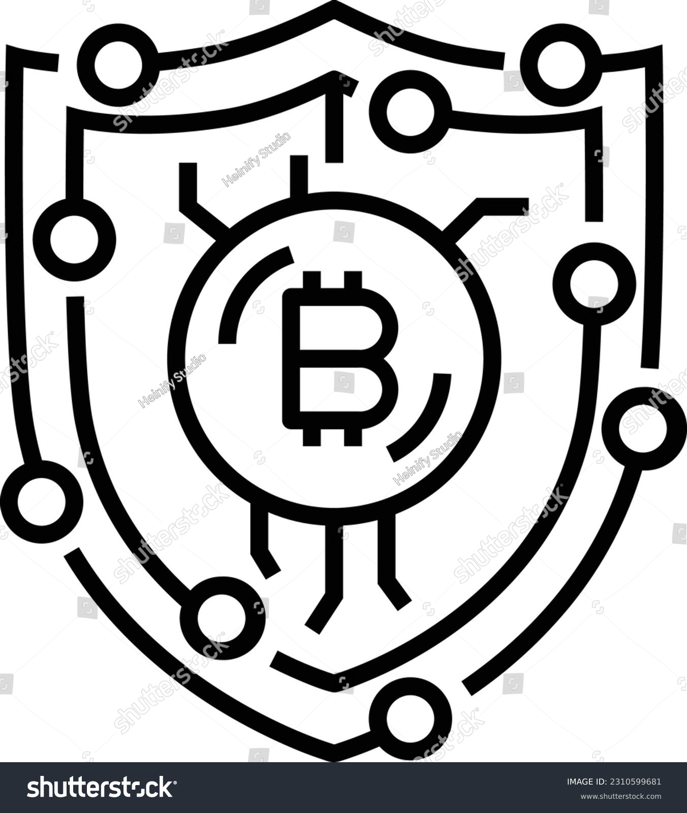 SVG of Bitcoin SVG Vector, Bitcoin vector for CNC, Laser, Cutter, Printer, BTC, Crypto Coin Vector template, Bitcoin EPS svg