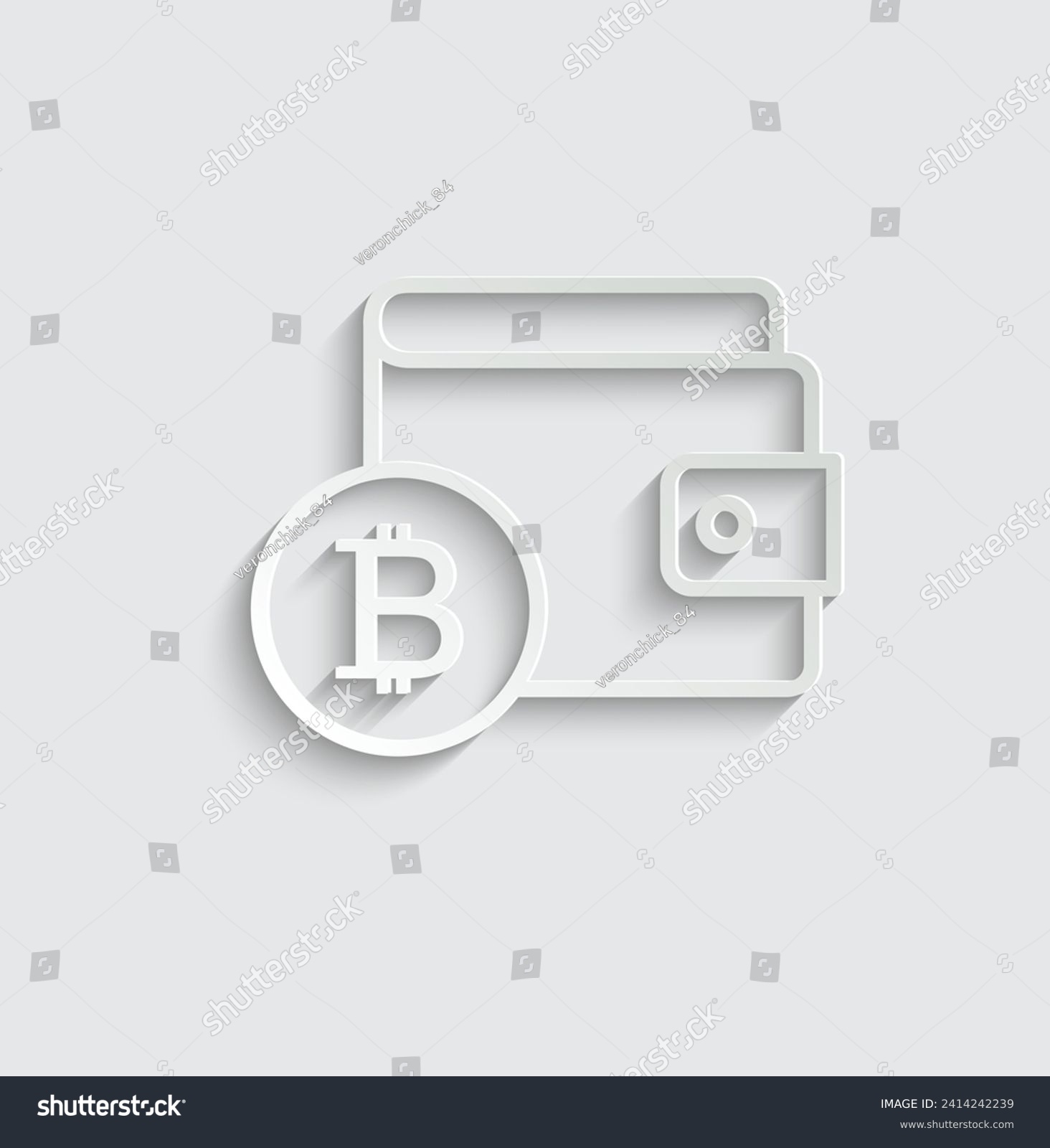 SVG of bitcoin wallet icon vector cryptocurrency blockchain icon svg