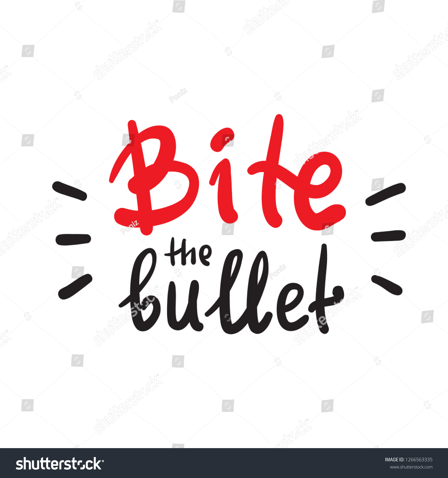 bite-bullet-inspire-motivational-quote-english-vector-de-stock-libre