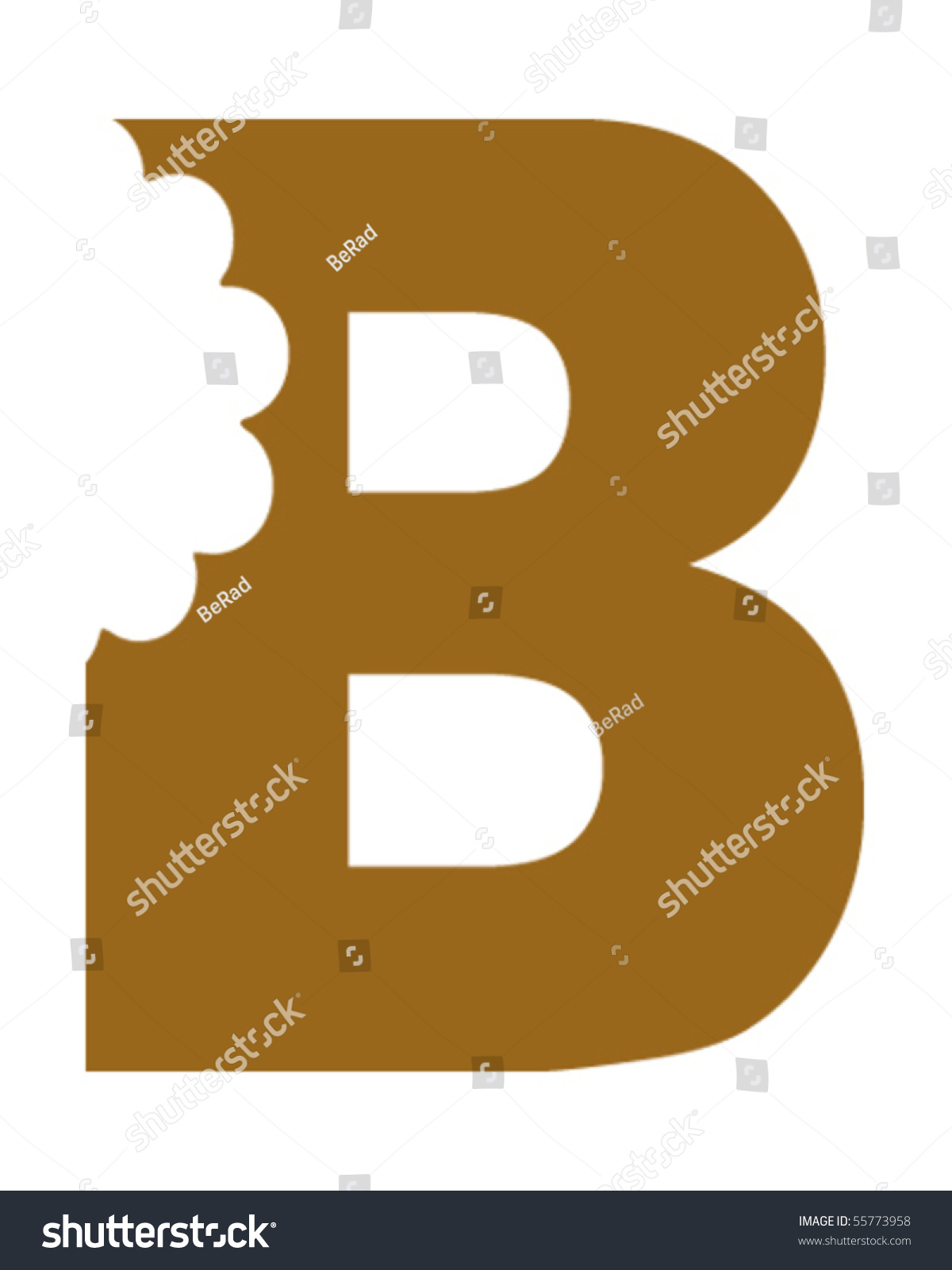 Bitten Letter B: เวกเตอร์สต็อก (ปลอดค่าลิขสิทธิ์) 55773958 | Shutterstock