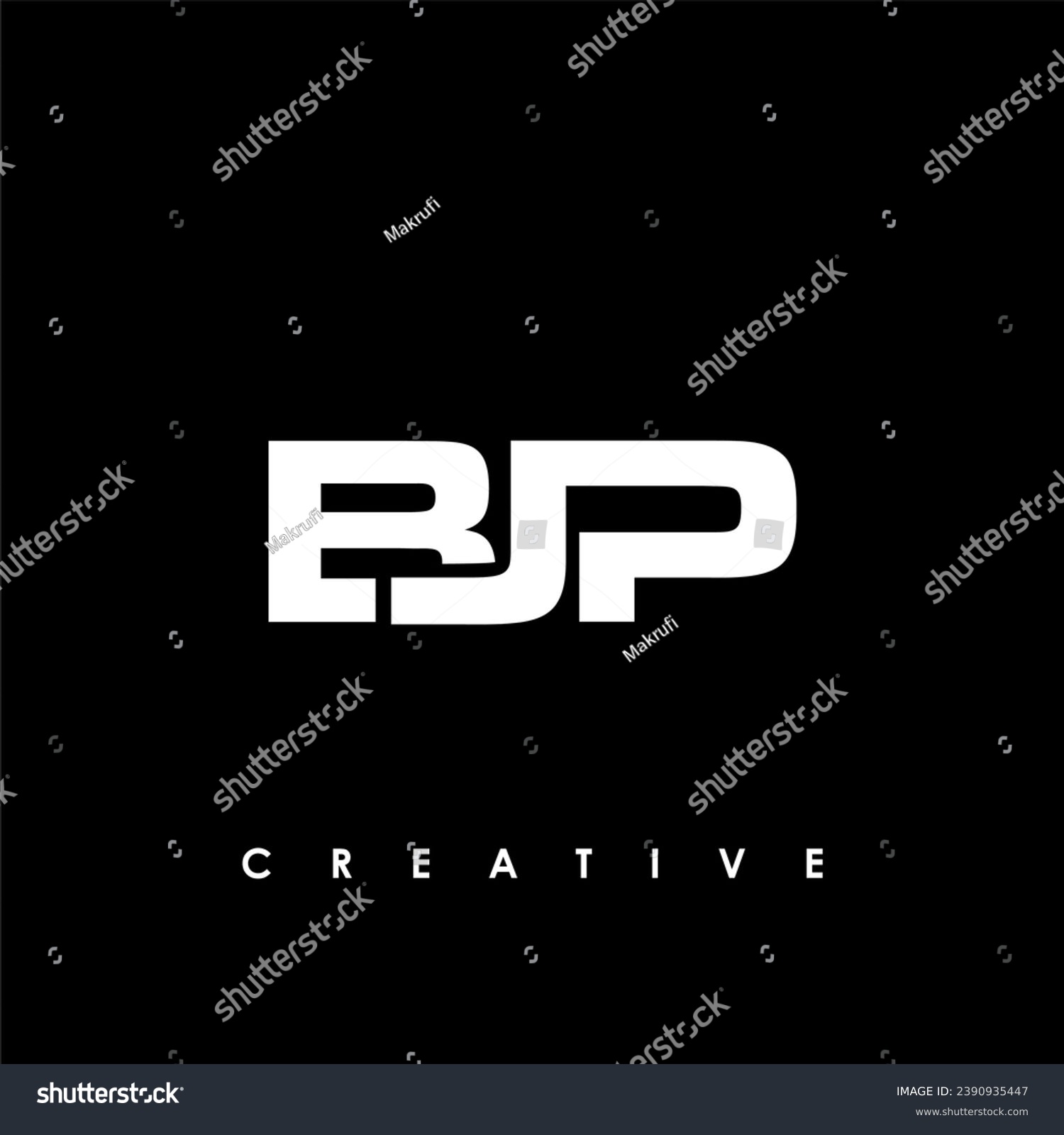 SVG of BJP Letter Initial Logo Design Template Vector Illustration svg
