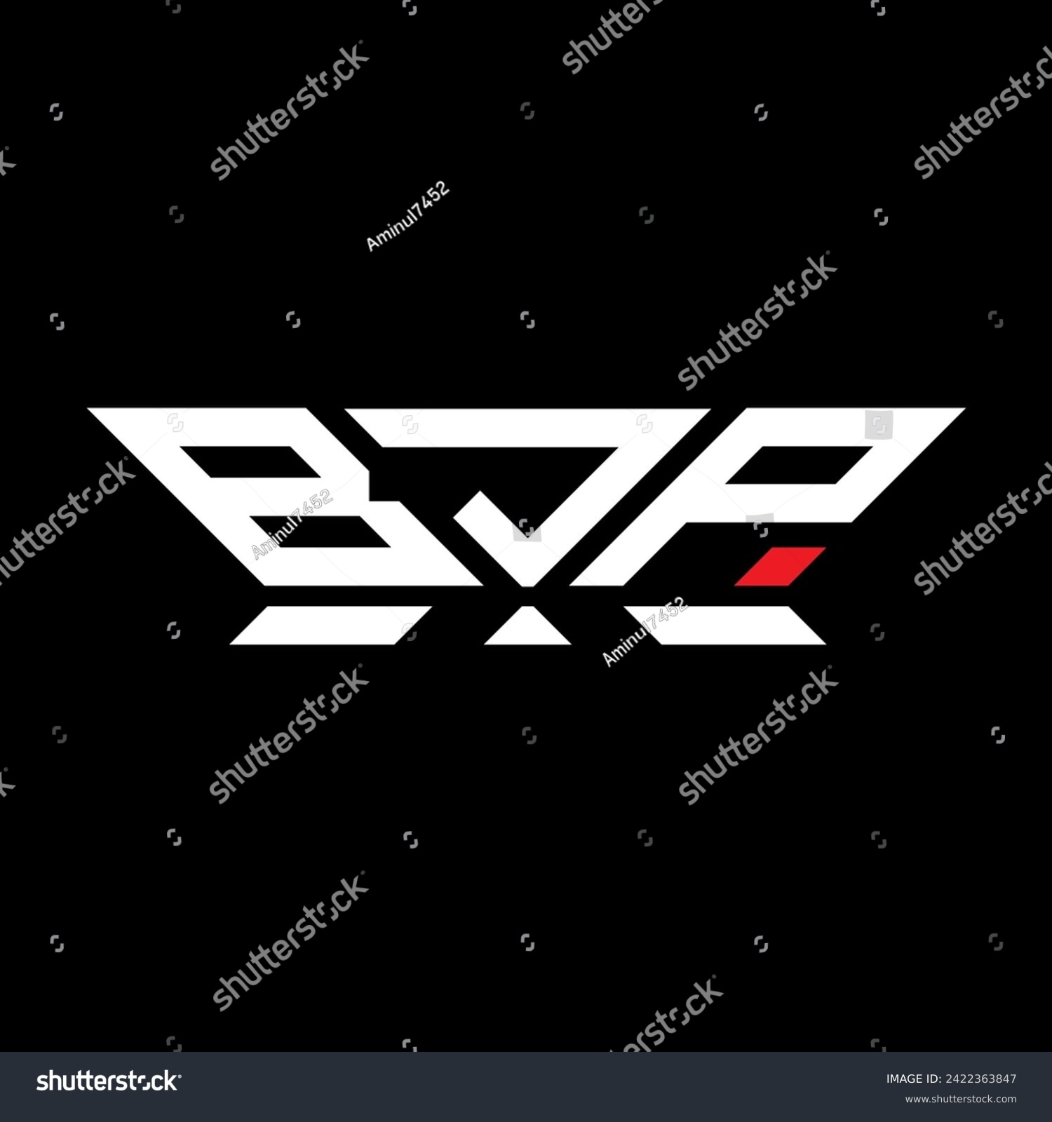 SVG of BJP letter logo vector design, BJP simple and modern logo. BJP luxurious alphabet design   svg