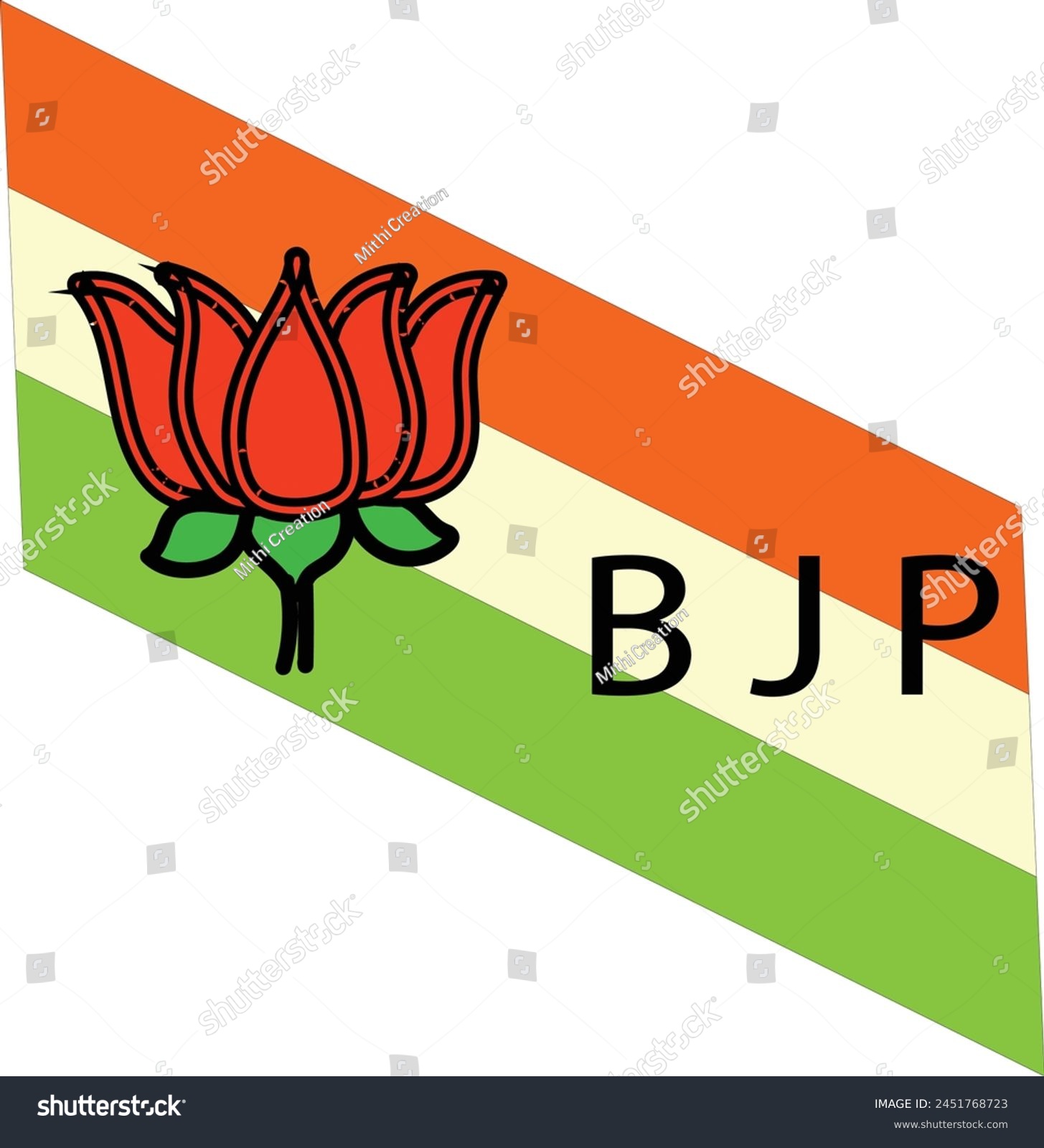 SVG of Bjp Lotus Logo Icon Art Image svg