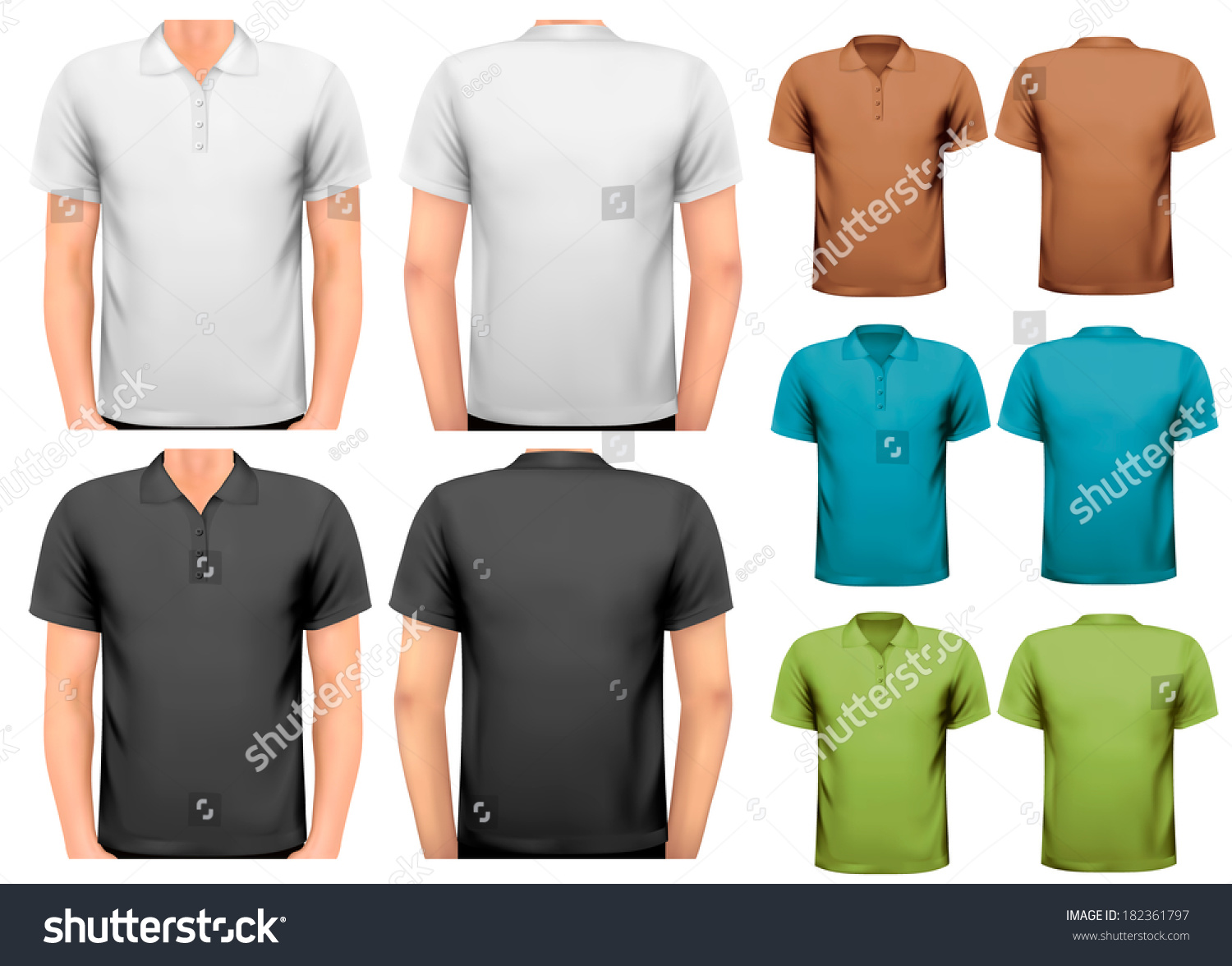 Black White Color Men Tshirts Design Stock Vector (Royalty Free ...