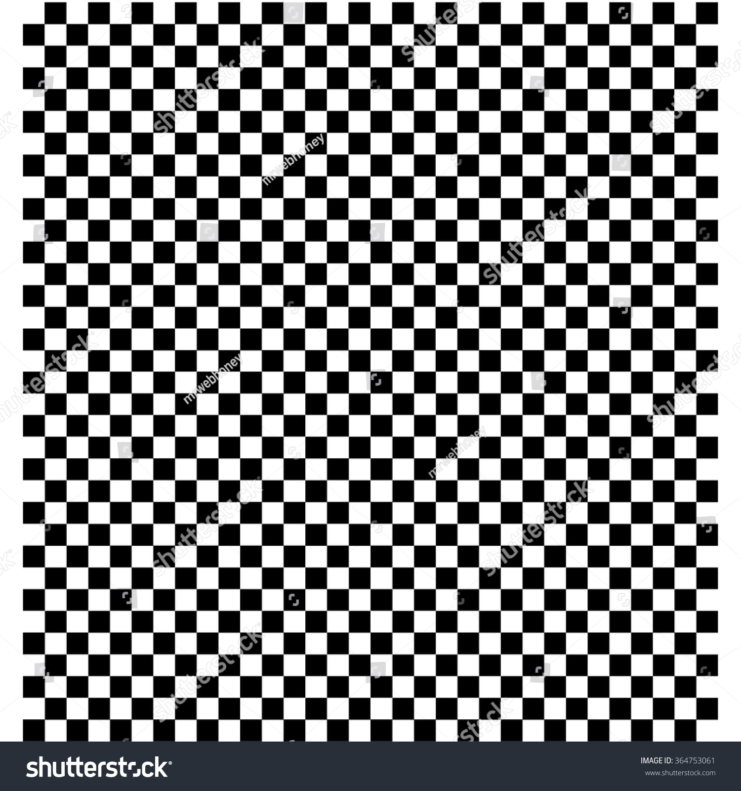 Black White Checkered Background Stock Vector (Royalty Free) 364753061