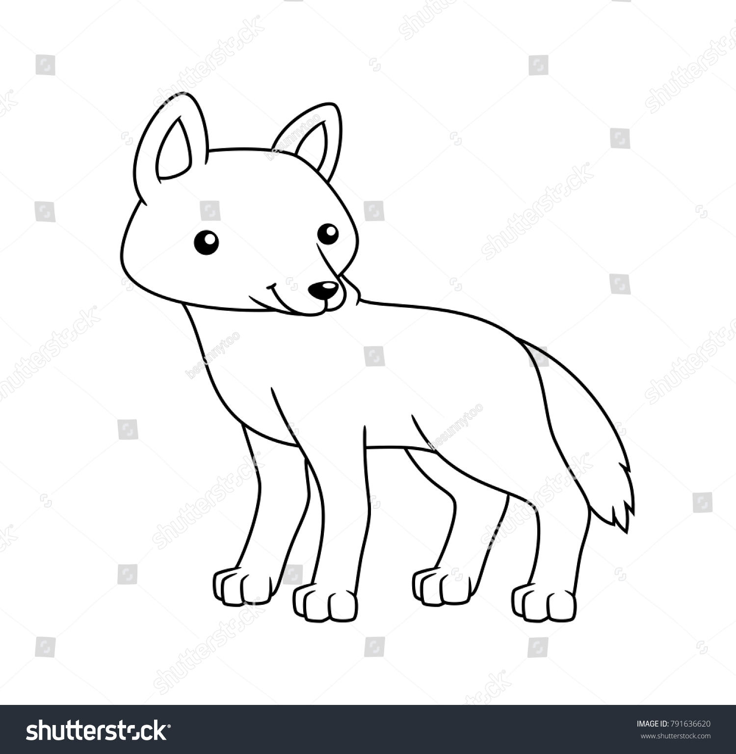 4300 Cartoon Wolf Coloring Pages , Free HD Download