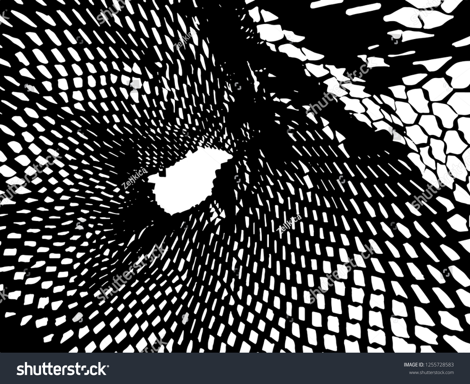 SVG of Black and white 3d vector image. Backdrop, pattern, distressed image. svg