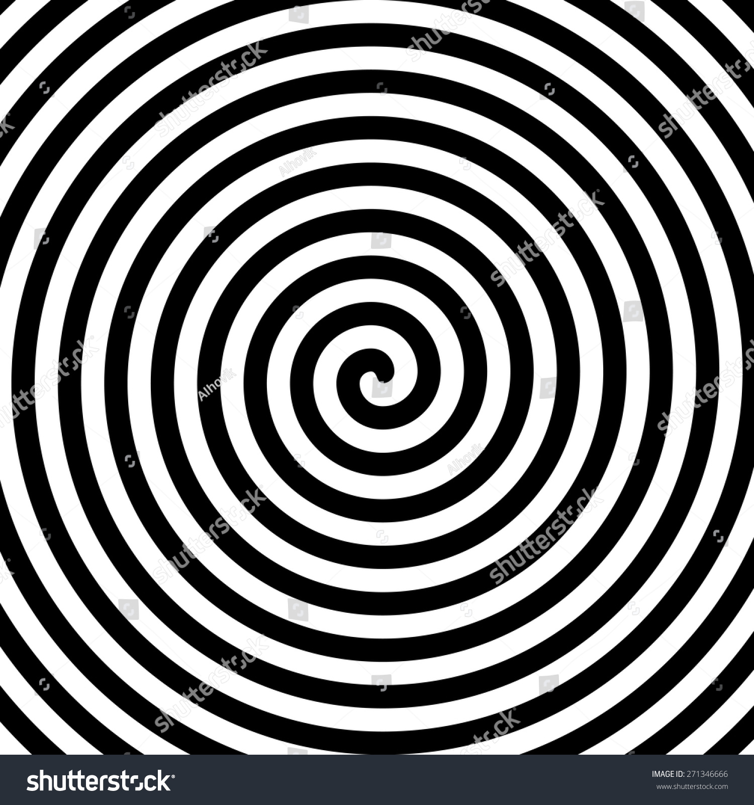 Black And White Hypnosis Spiral. Vector. - 271346666 : Shutterstock