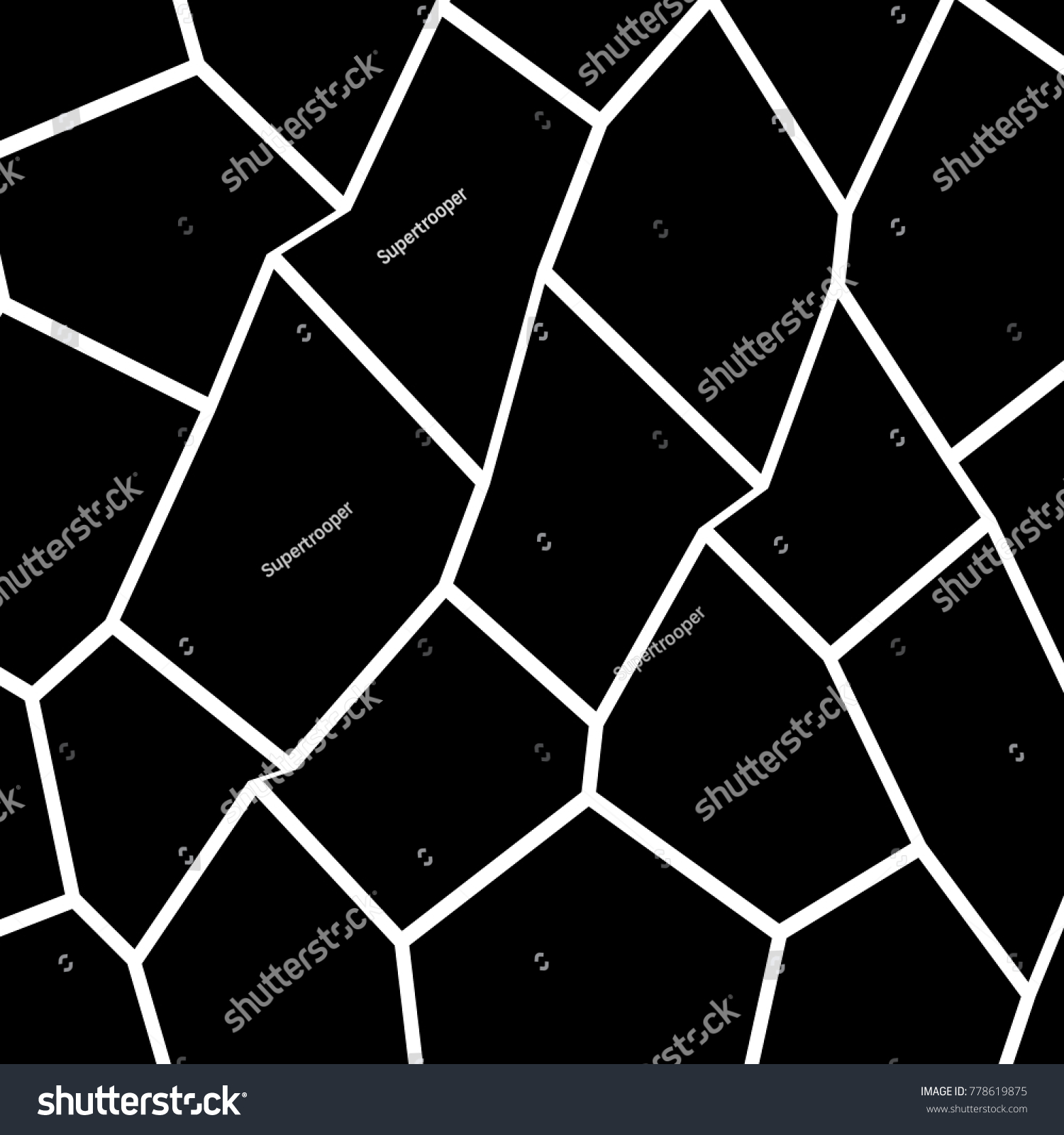 Black White Irregular Grid Modular Structure Stock Vector (Royalty Free ...