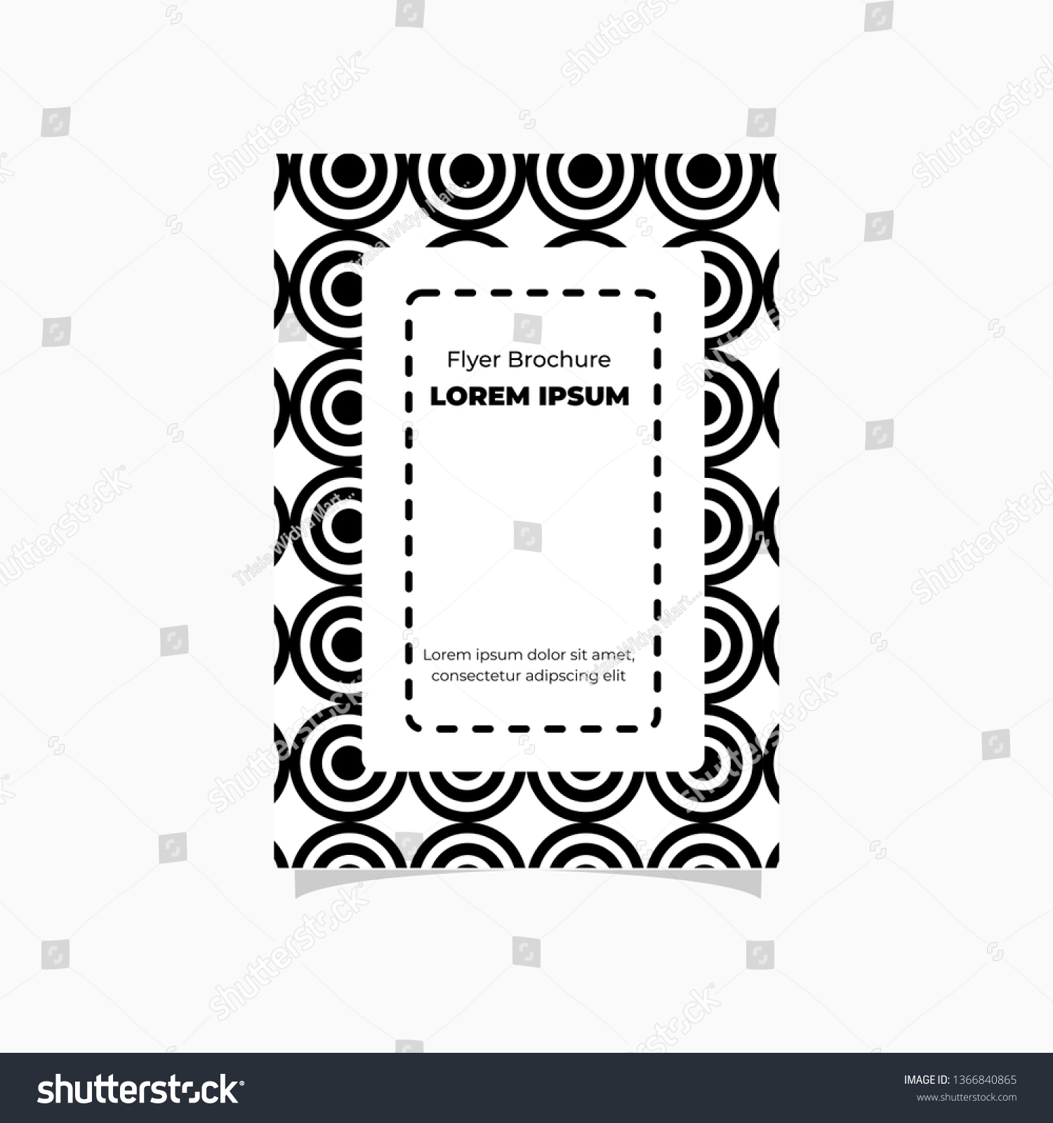 Black White Monochrome Modern Book Cover Stock Vector (Royalty Free