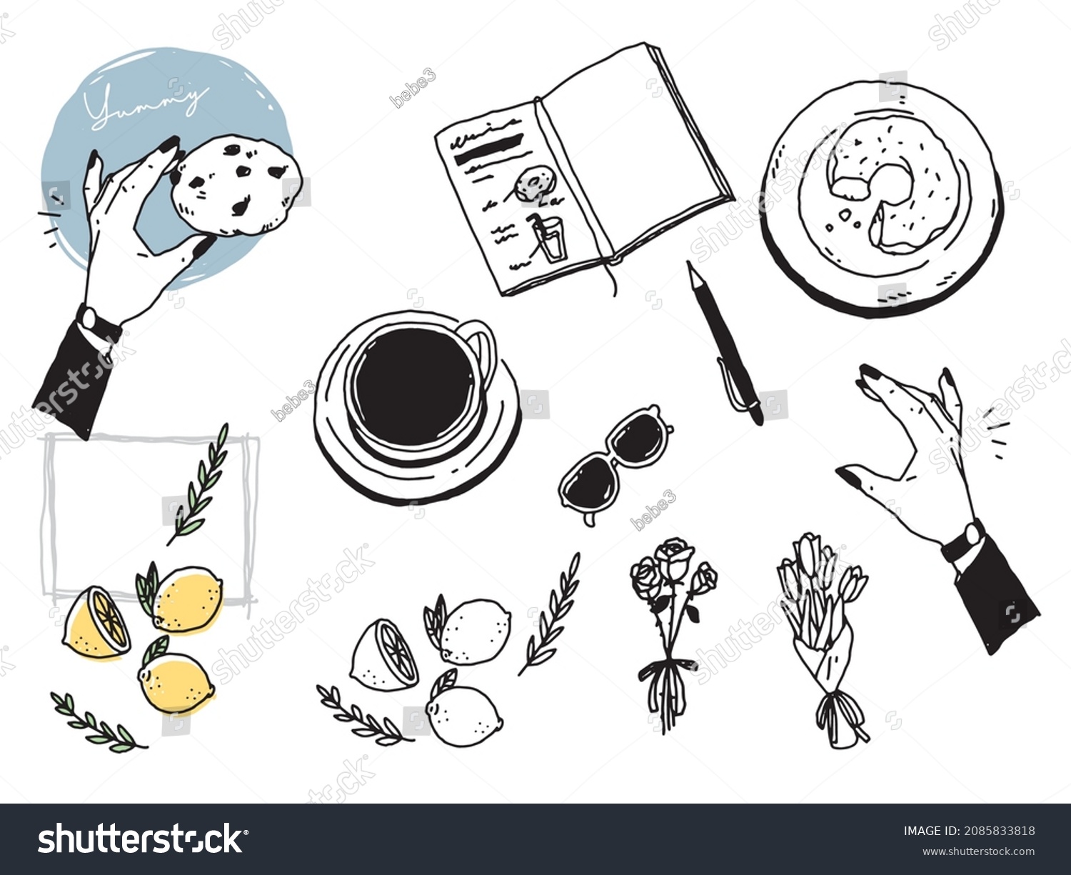 手書き イラスト カフェ Stock Illustrations Images Vectors Shutterstock