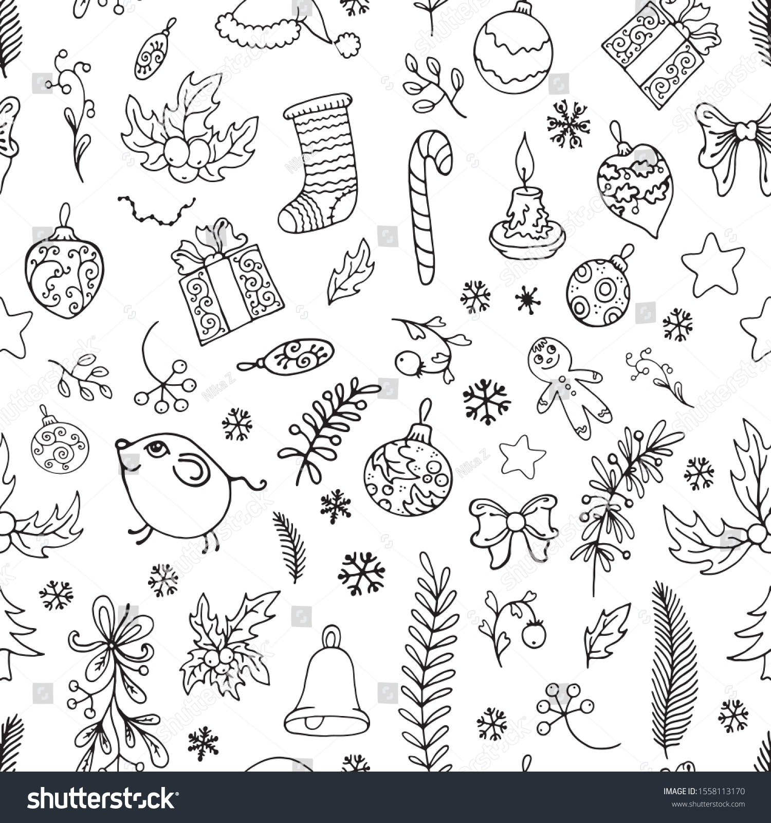 1,904 Cristmas sketch Images, Stock Photos & Vectors | Shutterstock