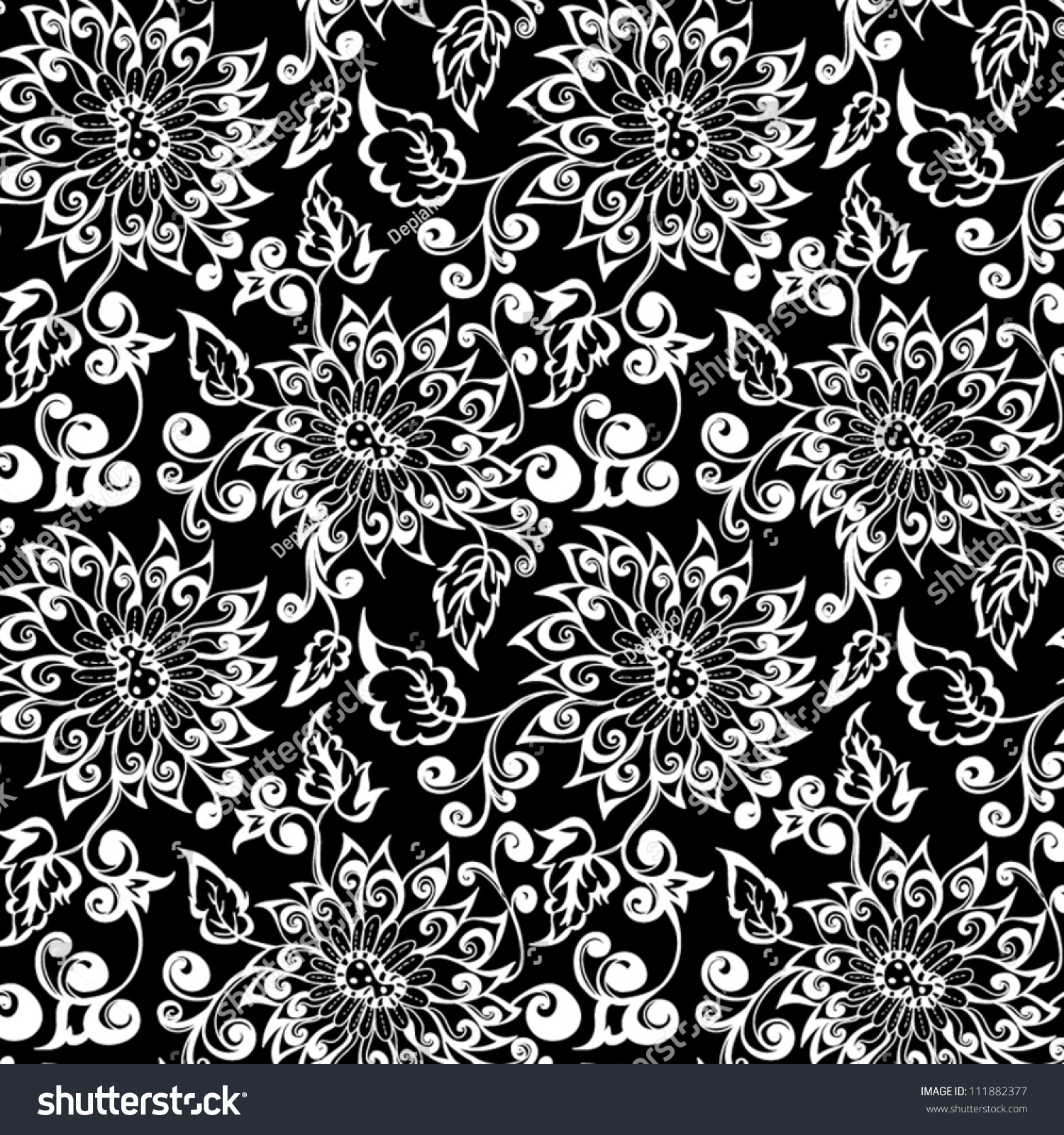 Black And White Seamless Pattern Abstract Seamless Background With ...