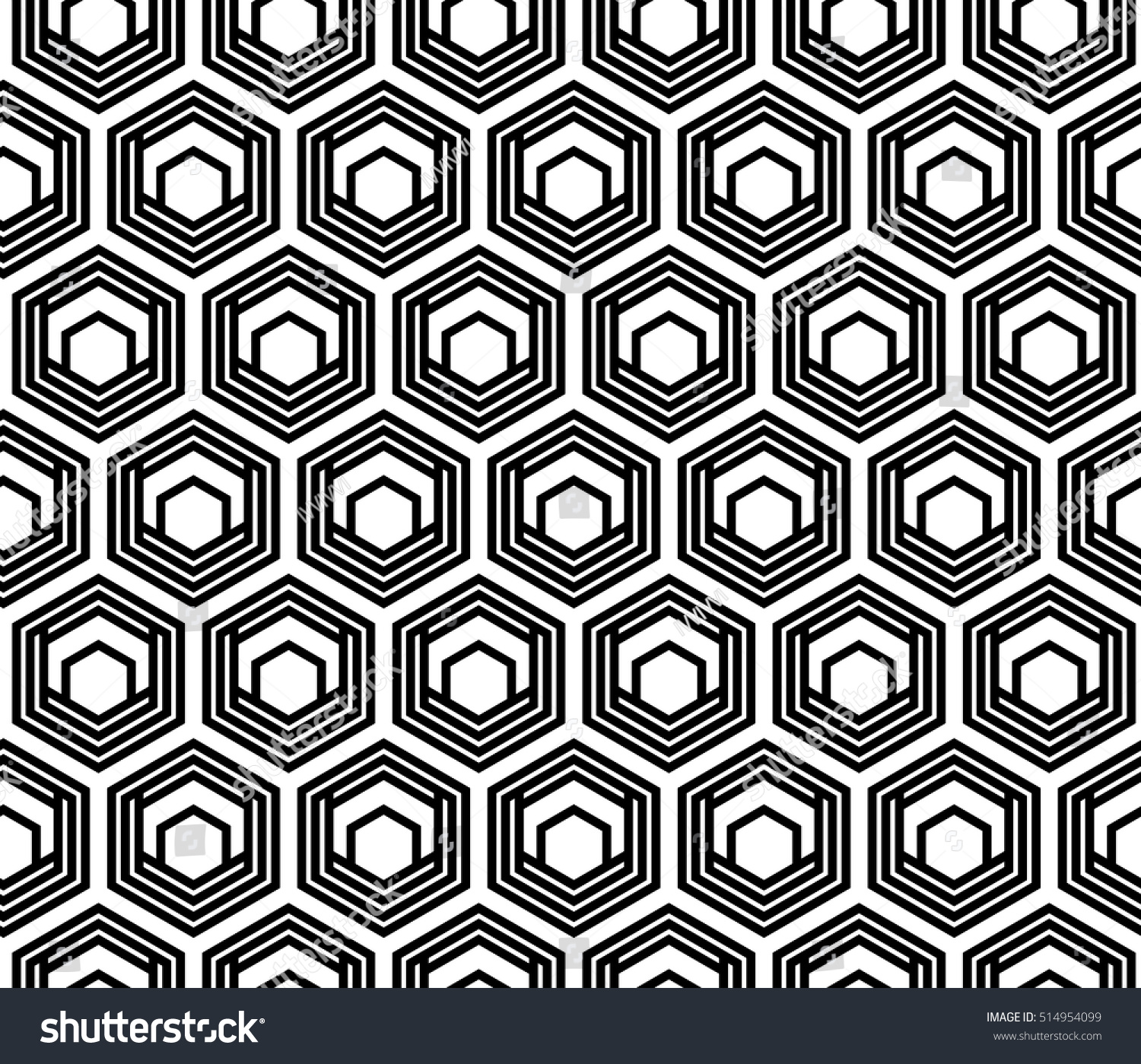 Black White Texture Seamless Geometric Pattern Stock Vector (Royalty ...