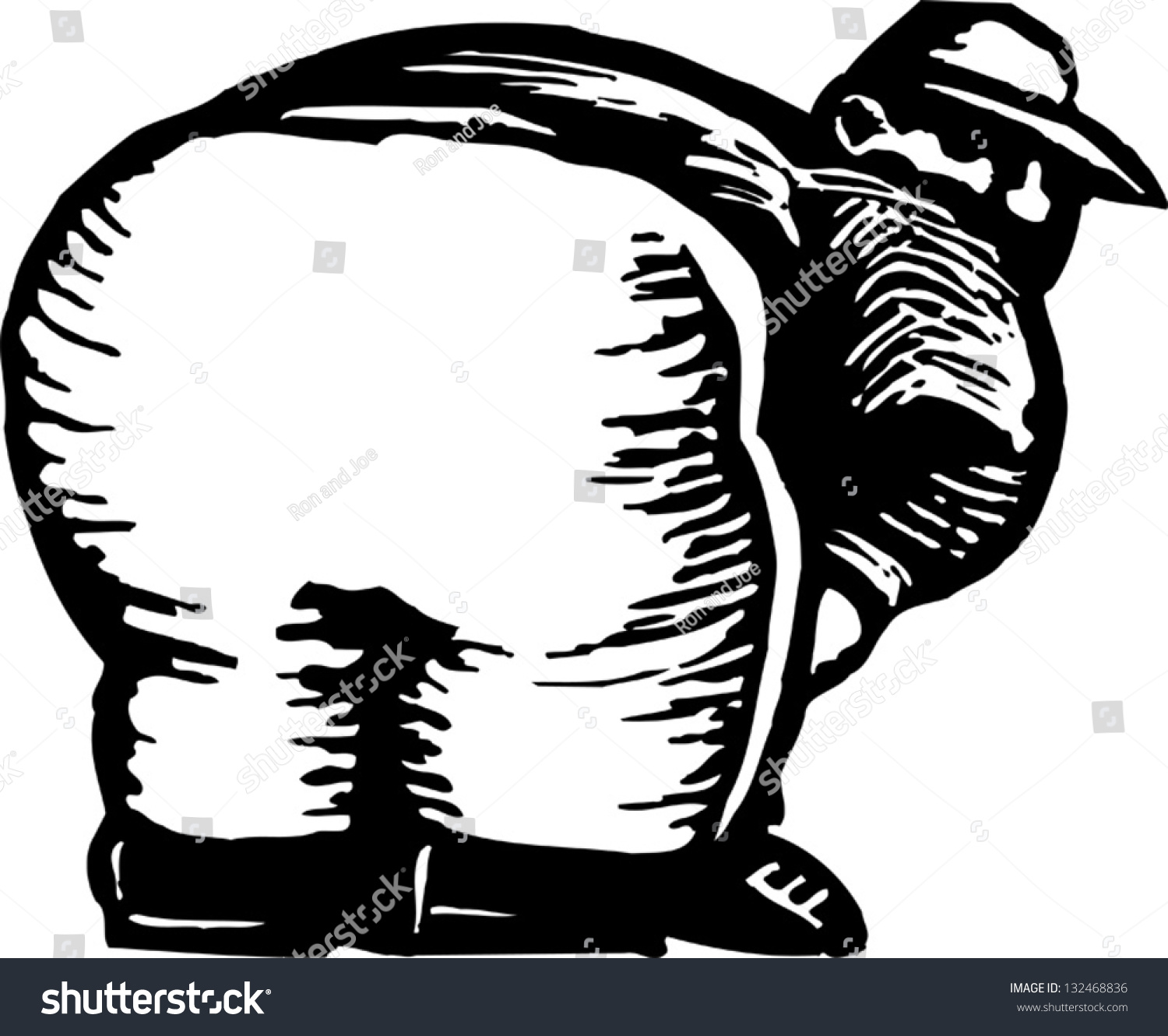 Mans head in elephants butt — photo 5