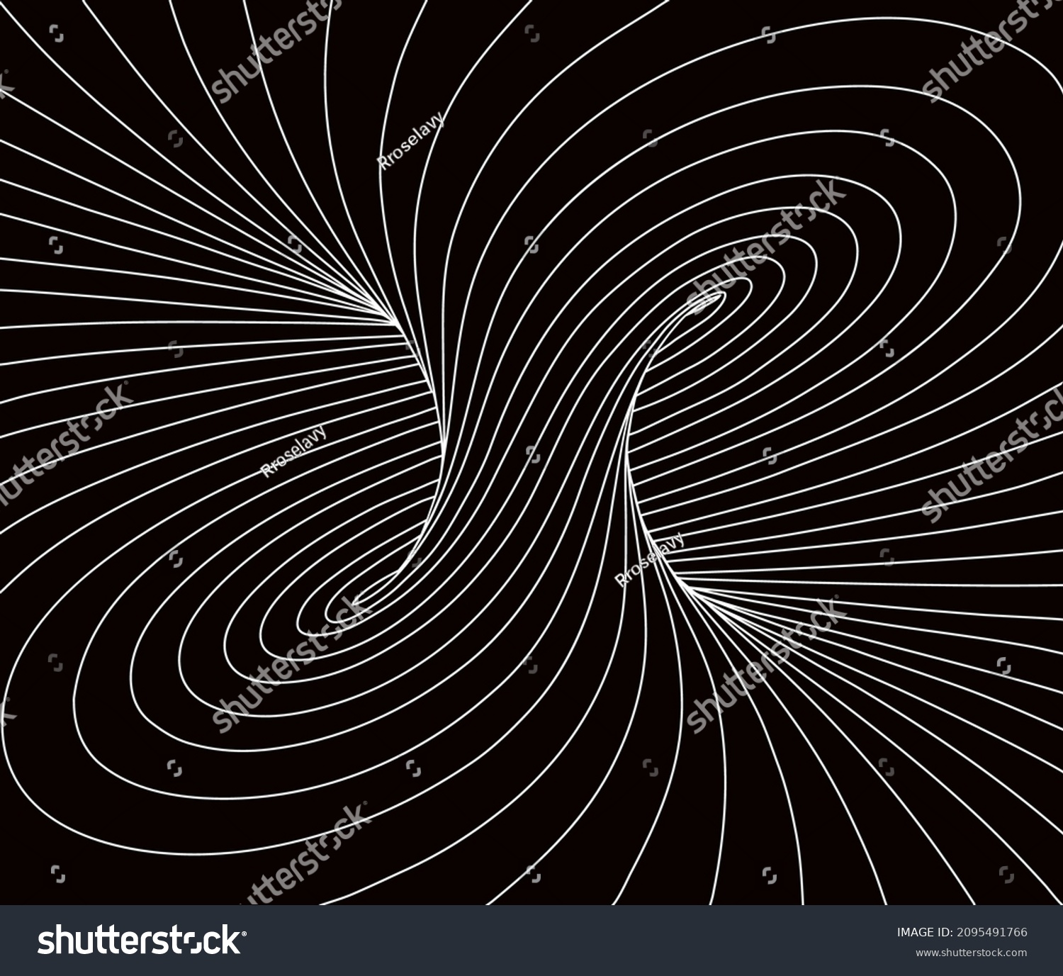 Black White Vector Illustration Mobius Torus Stock Vector (Royalty Free ...