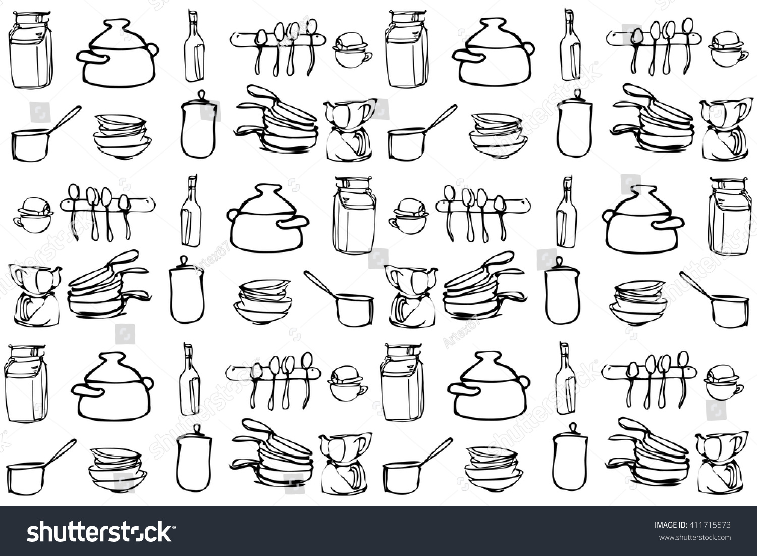 Kitchen Utensils Wallpaper black white vector sketch kitchen utensils stock vector 411715573 Kitchen Utensils Wallpaper black white vector sketch kitchen utensils stock vector 411715573
