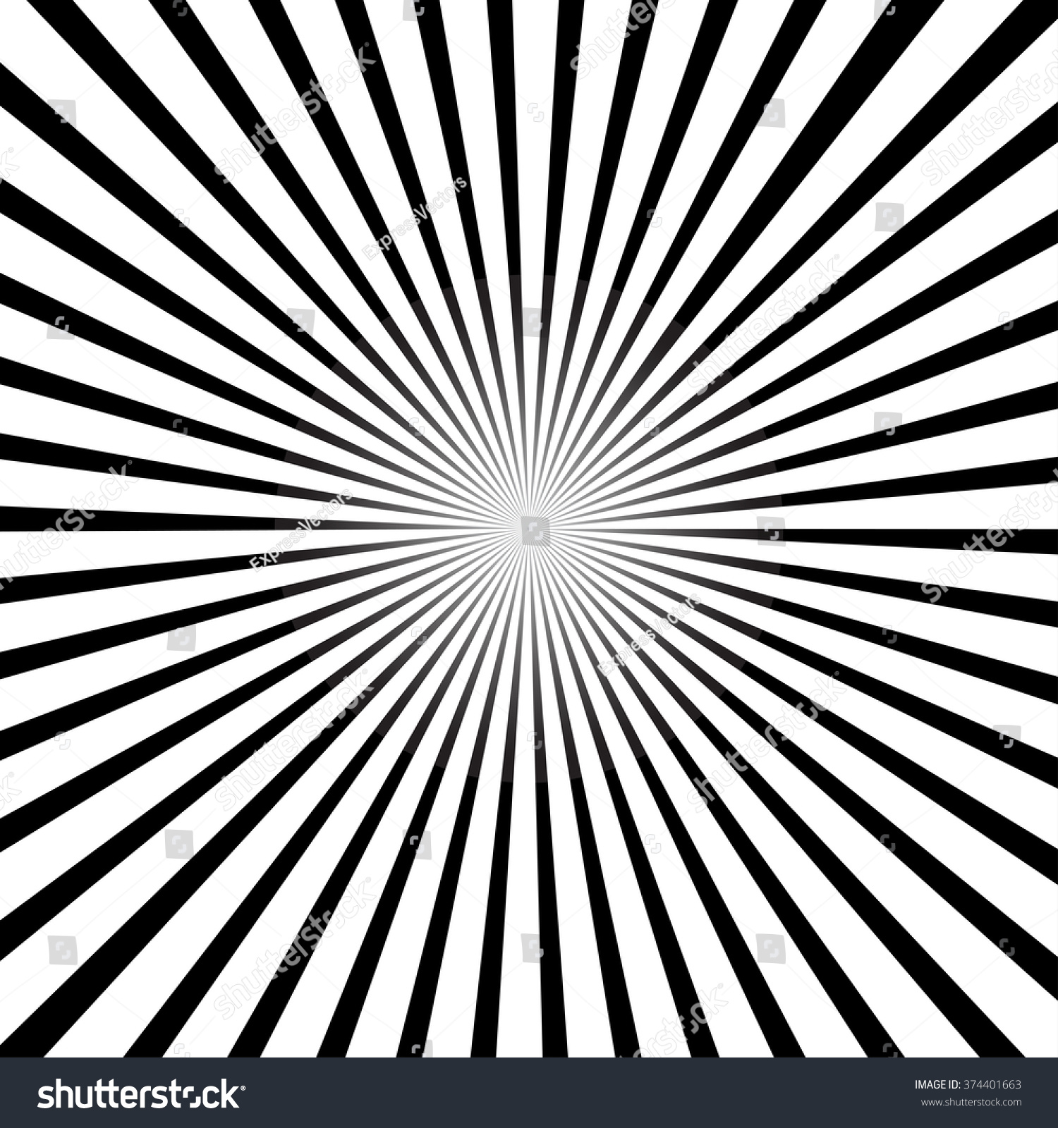 Black White Vector Striped Abstract Background Stock Vector 374401663