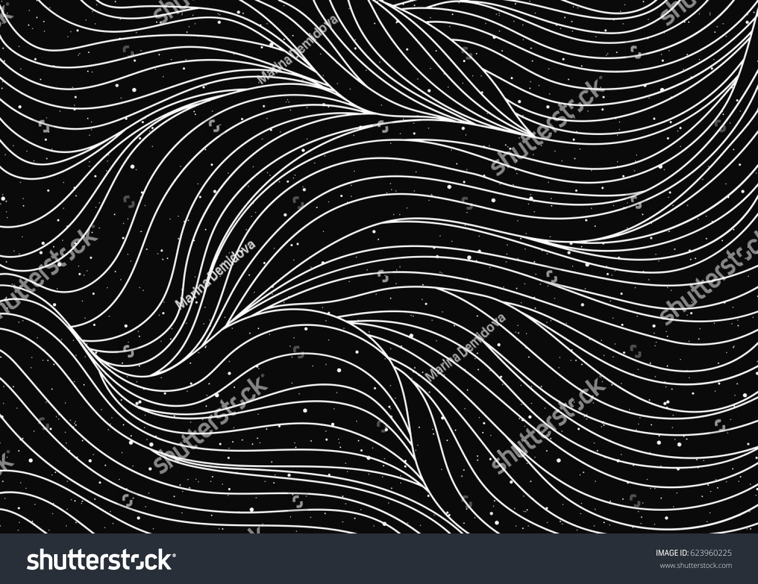 Black White Wave Pattern Textured Abstract Stock Vector (Royalty Free ...