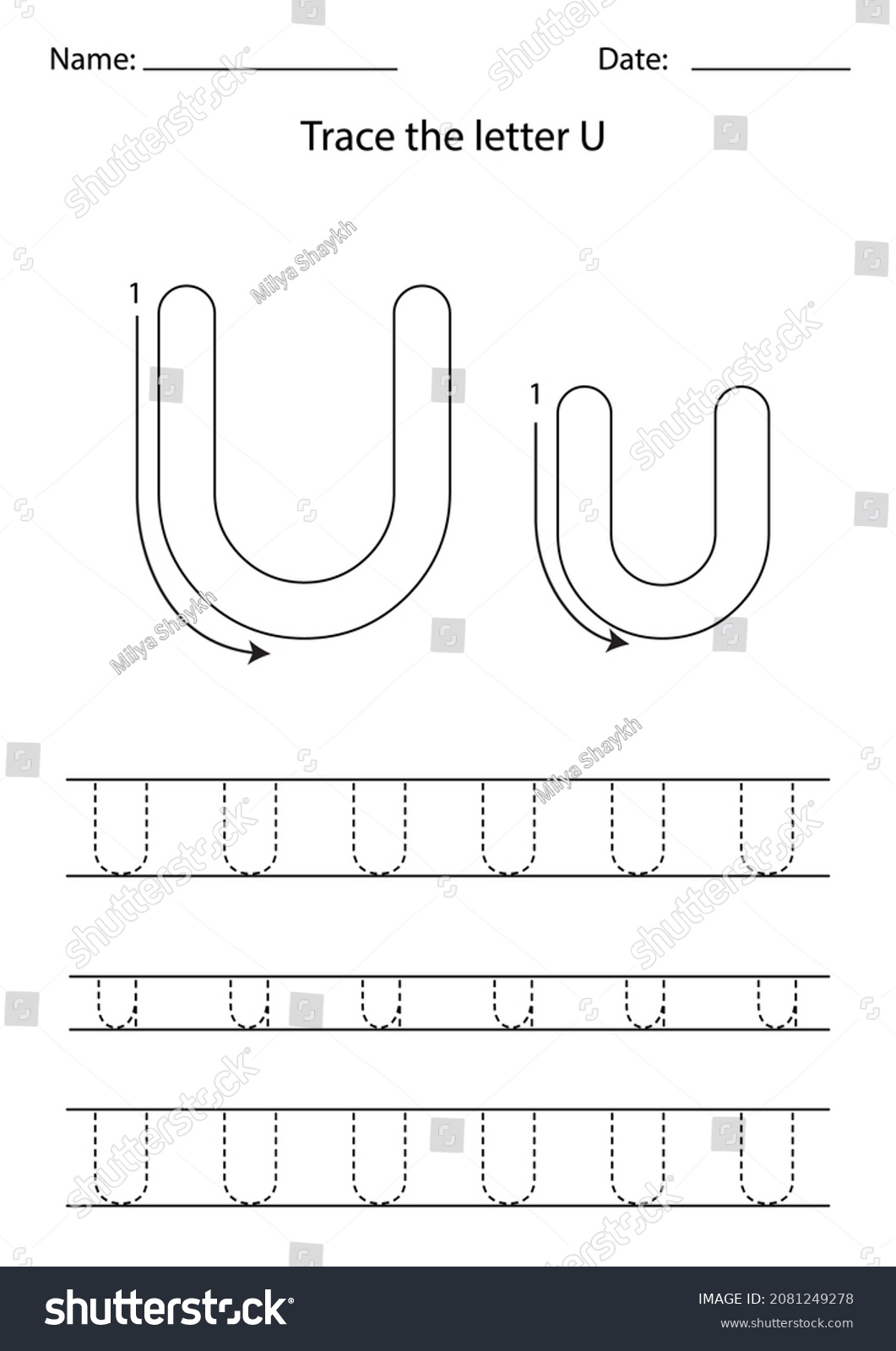 Black White Worksheet Learning English Alphabet Stock Vector (Royalty ...