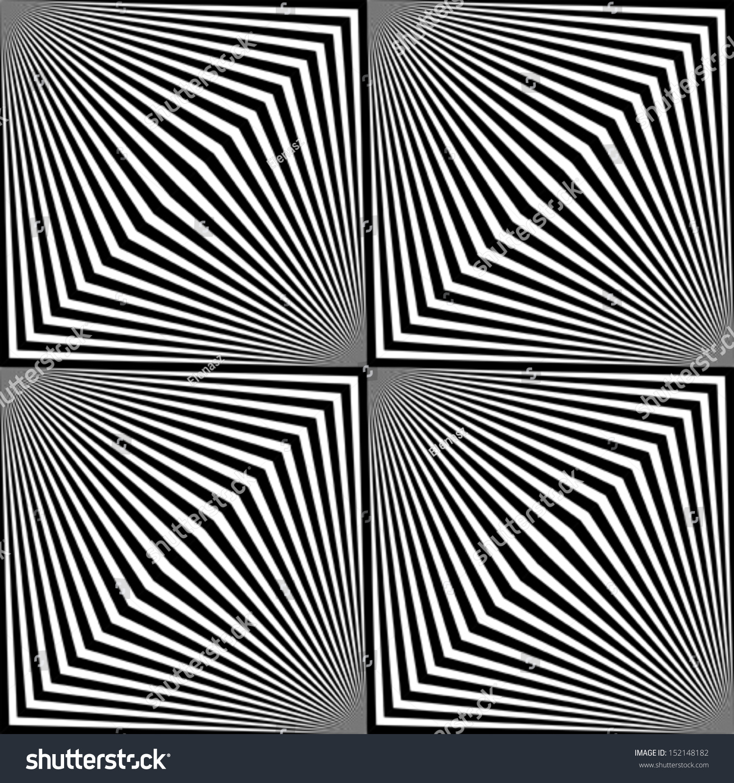 Black And White Zigzag Pattern. Optical Illusion. Stock Vector ...