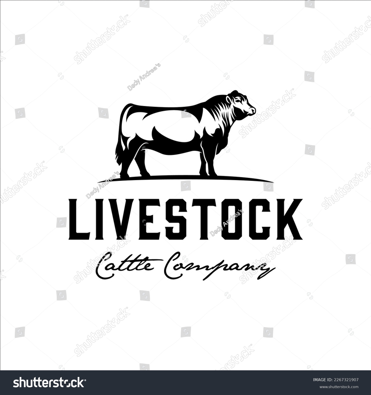 SVG of Black angus cow with masculine style design svg