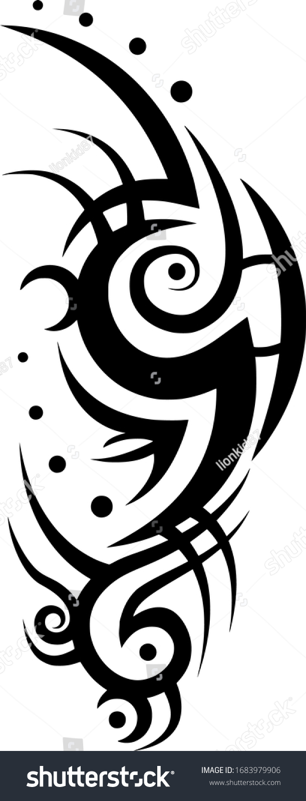 Black Arm Tattoo Tattoo Vector Design Stock Vector (Royalty Free ...