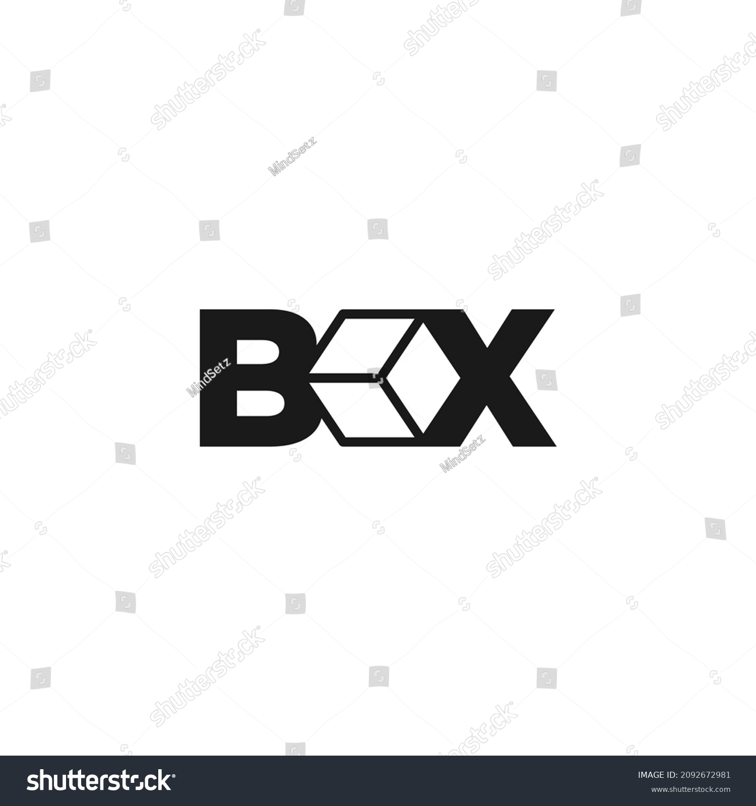 Black Block Logo Design Vector Illustration Stock Vector (Royalty Free ...