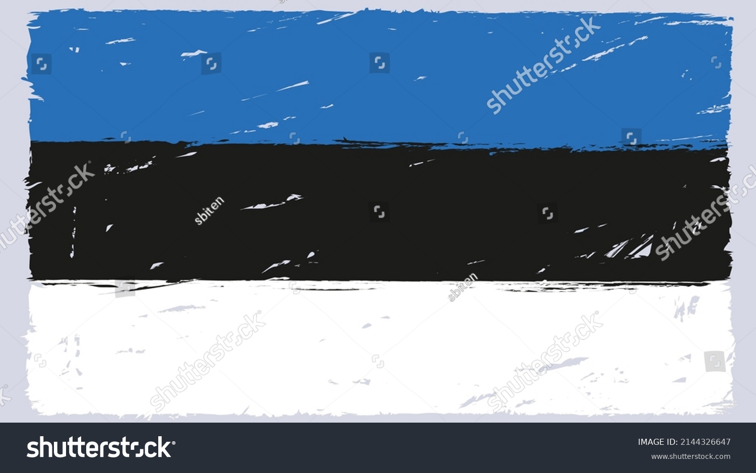 SVG of black, blue, black colors of the Estonian flag svg
