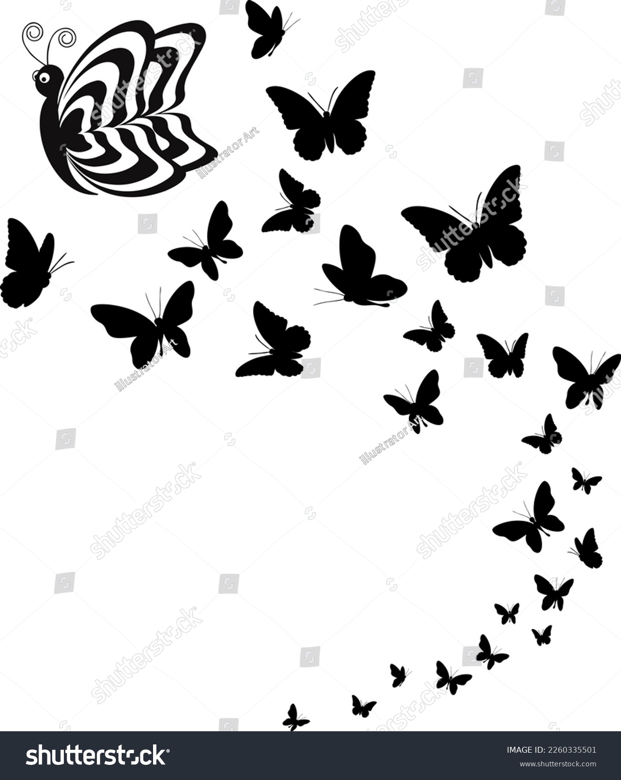 SVG of Black Butterfly svg, Butterfly vector illustration, butterfly logo svg