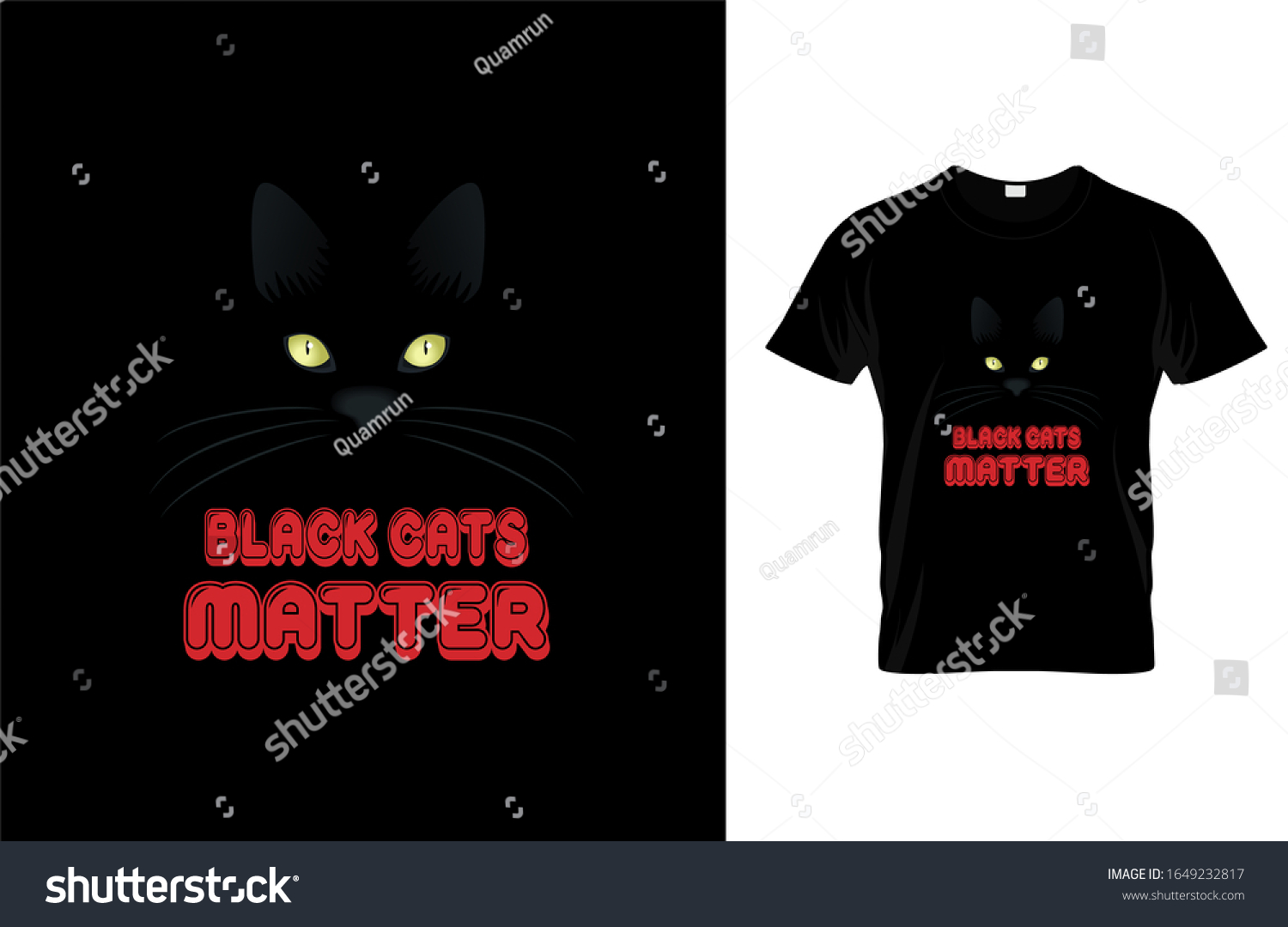 black cats matter t shirt