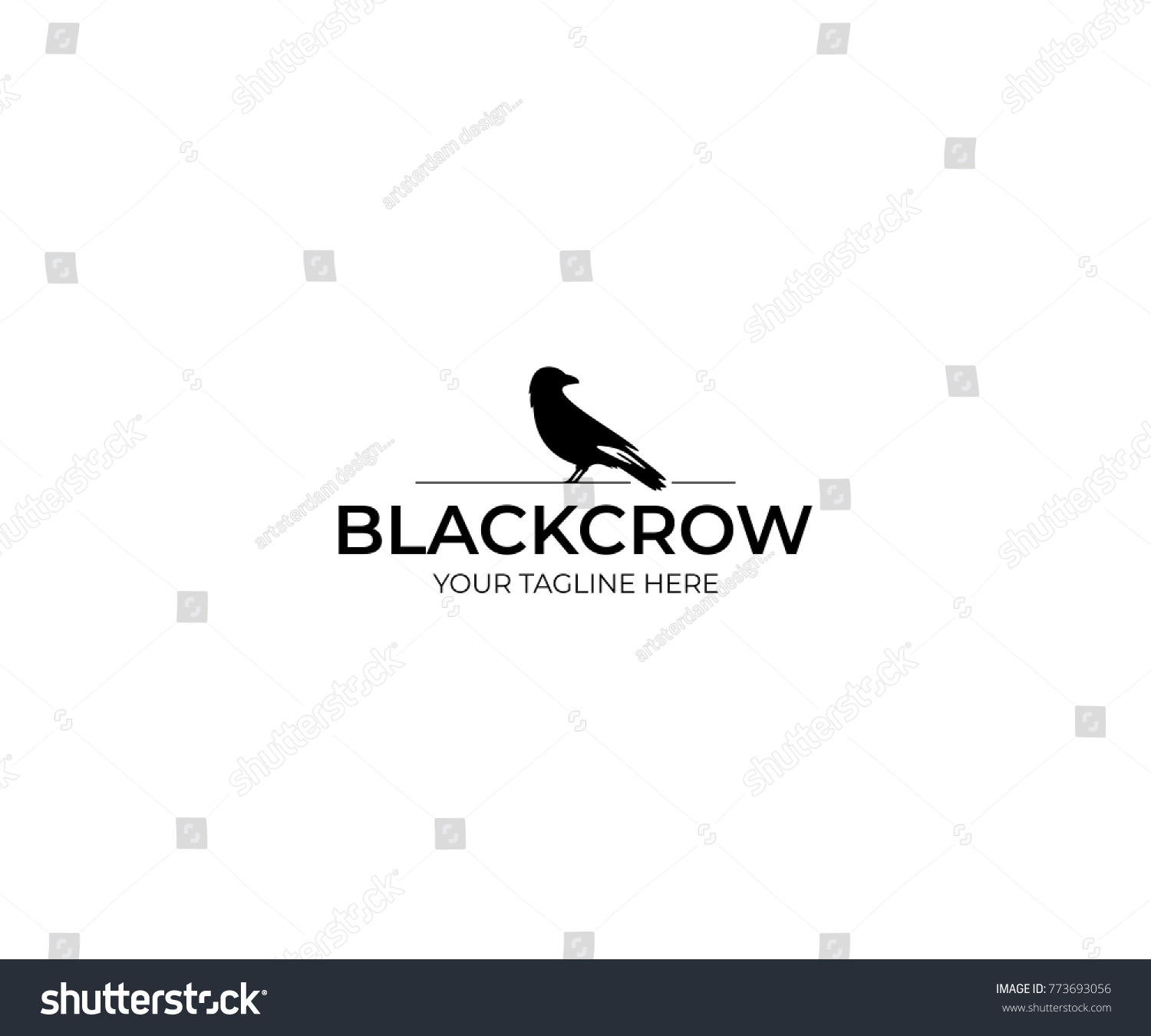 Logo black bird Images, Stock Photos & Vectors | Shutterstock